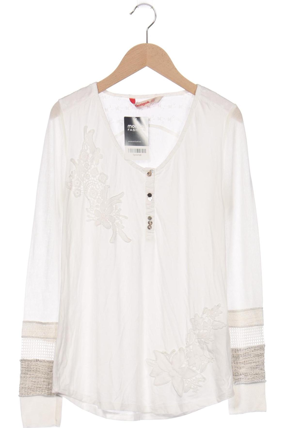

Desigual Damen Langarmshirt, weiß, Gr. 38