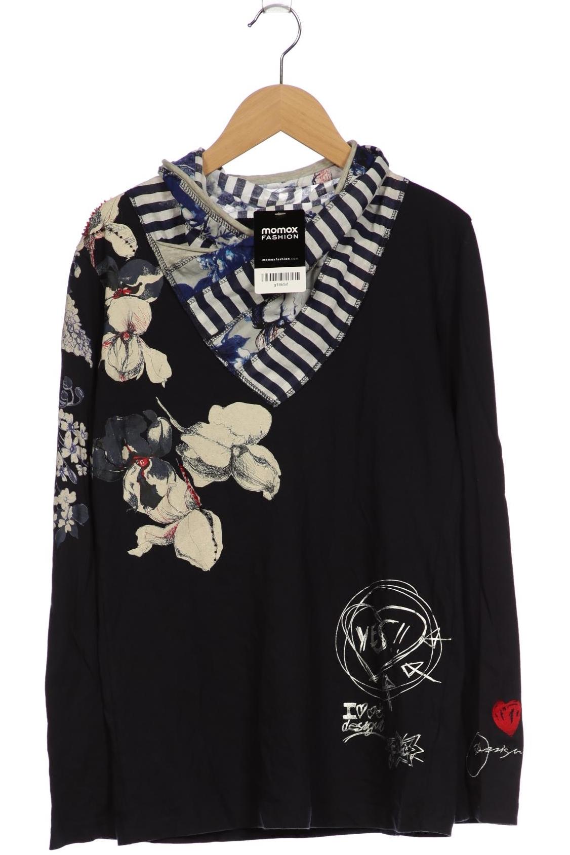 

Desigual Damen Langarmshirt, marineblau, Gr. 36