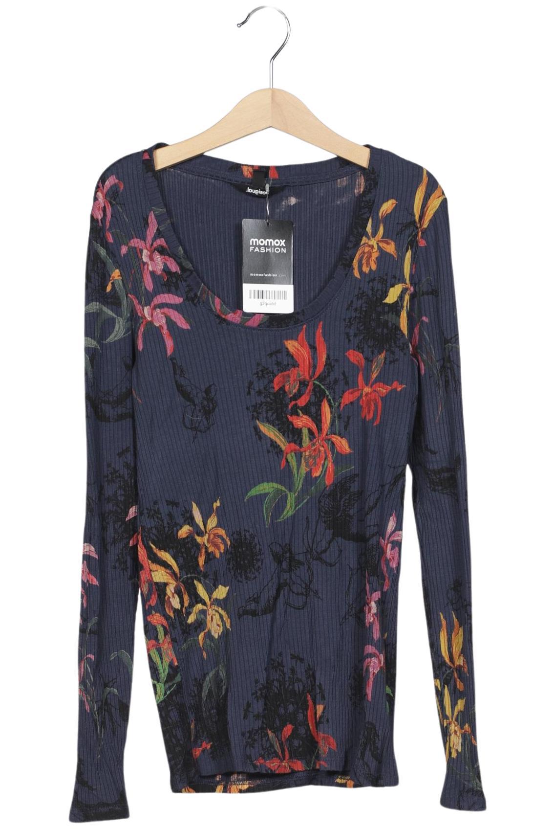 

Desigual Damen Langarmshirt, marineblau, Gr. 38
