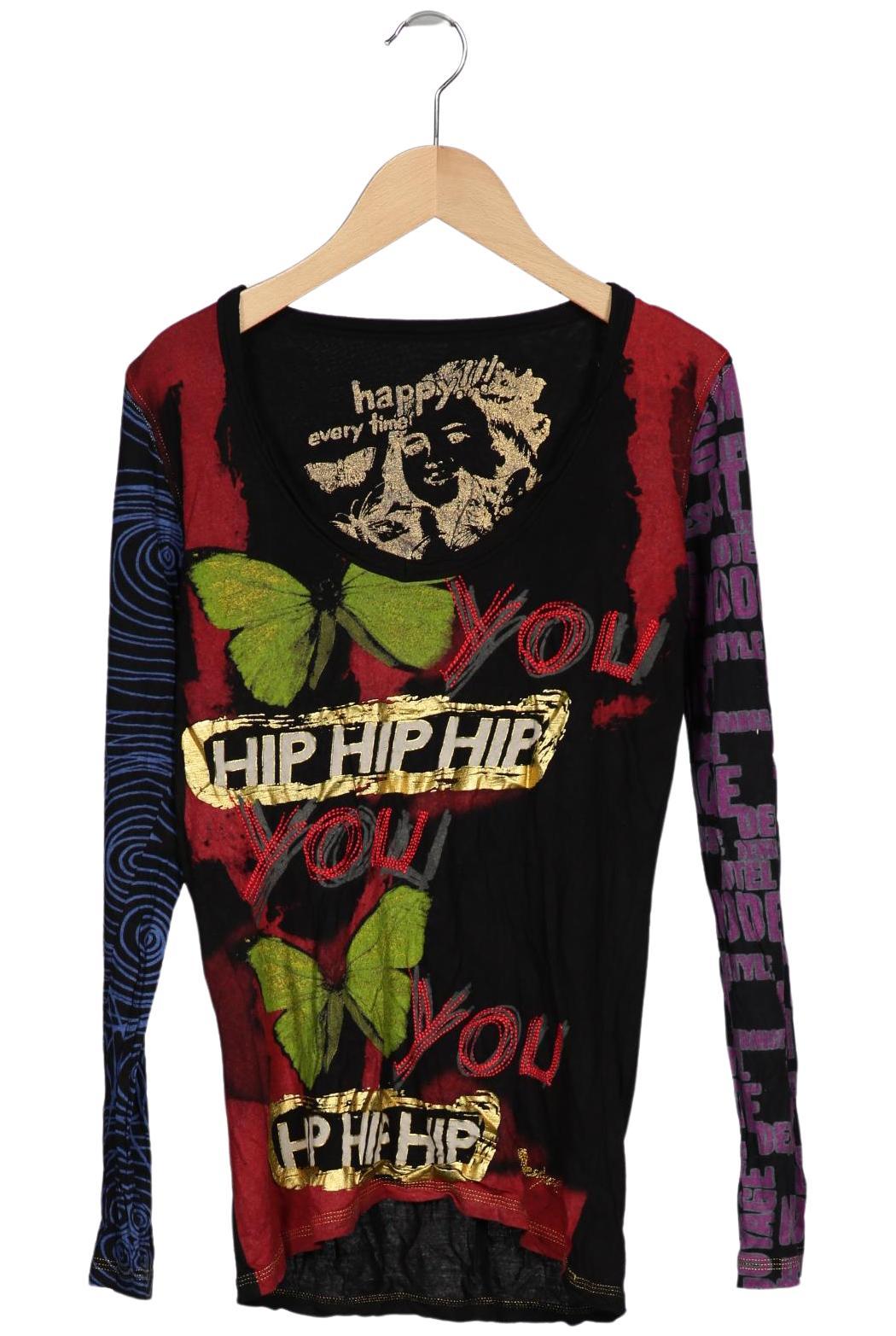 

Desigual Damen Langarmshirt, mehrfarbig, Gr. 38