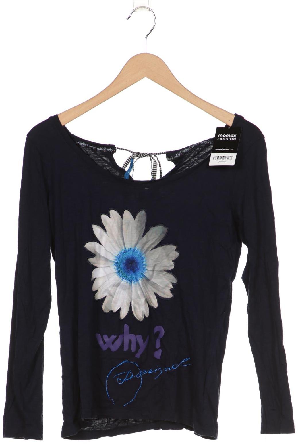 

Desigual Damen Langarmshirt, marineblau, Gr. 42