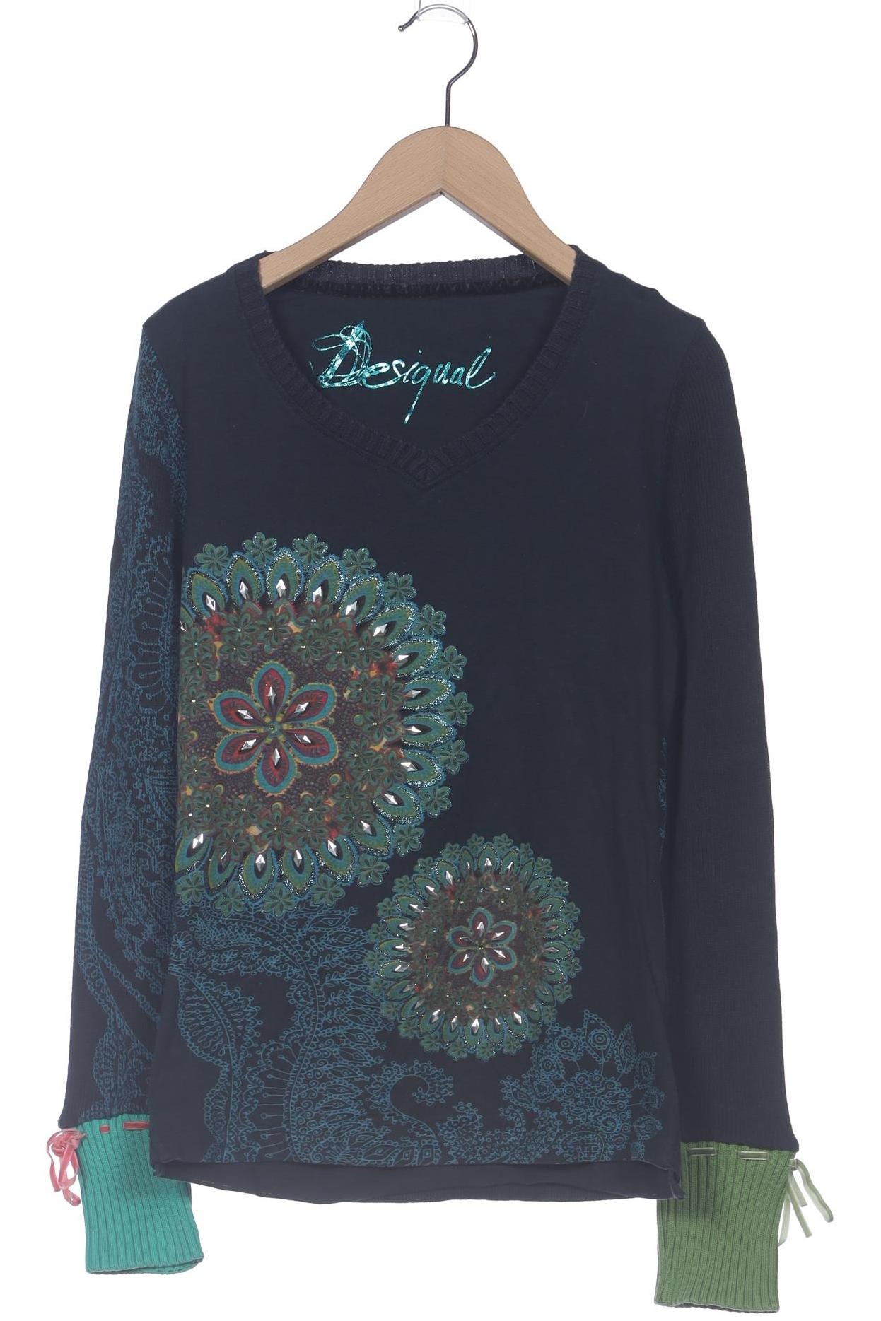 

Desigual Damen Langarmshirt, marineblau, Gr. 34