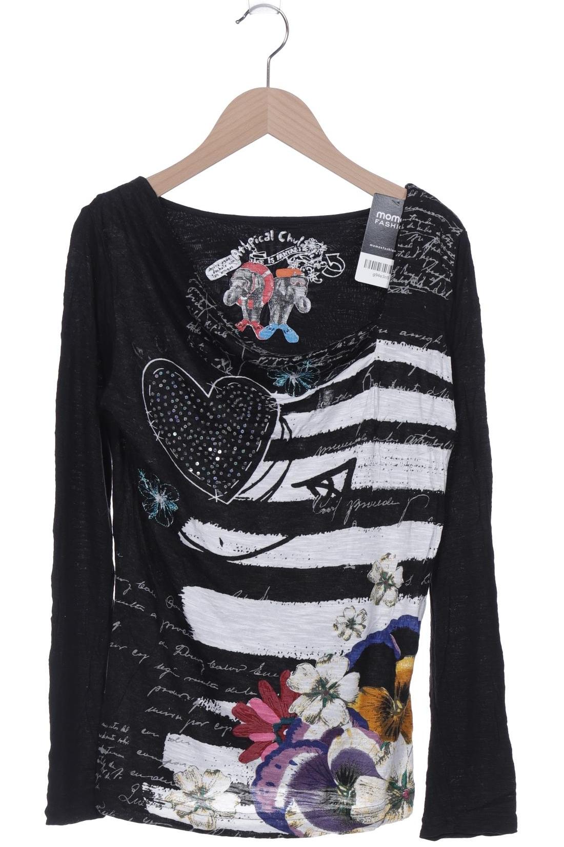 

Desigual Damen Langarmshirt, schwarz, Gr. 38