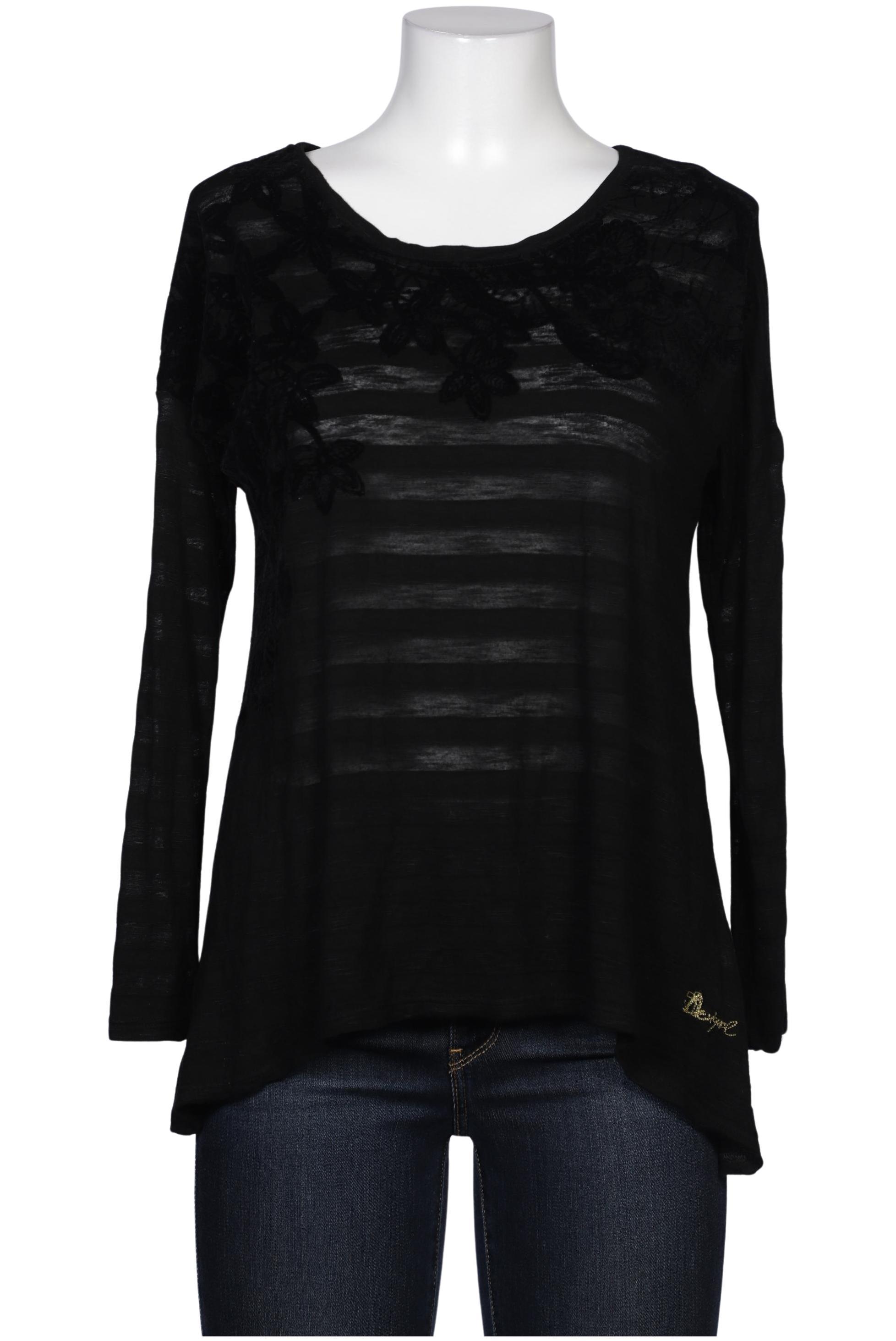 

Desigual Damen Langarmshirt, schwarz, Gr. 42