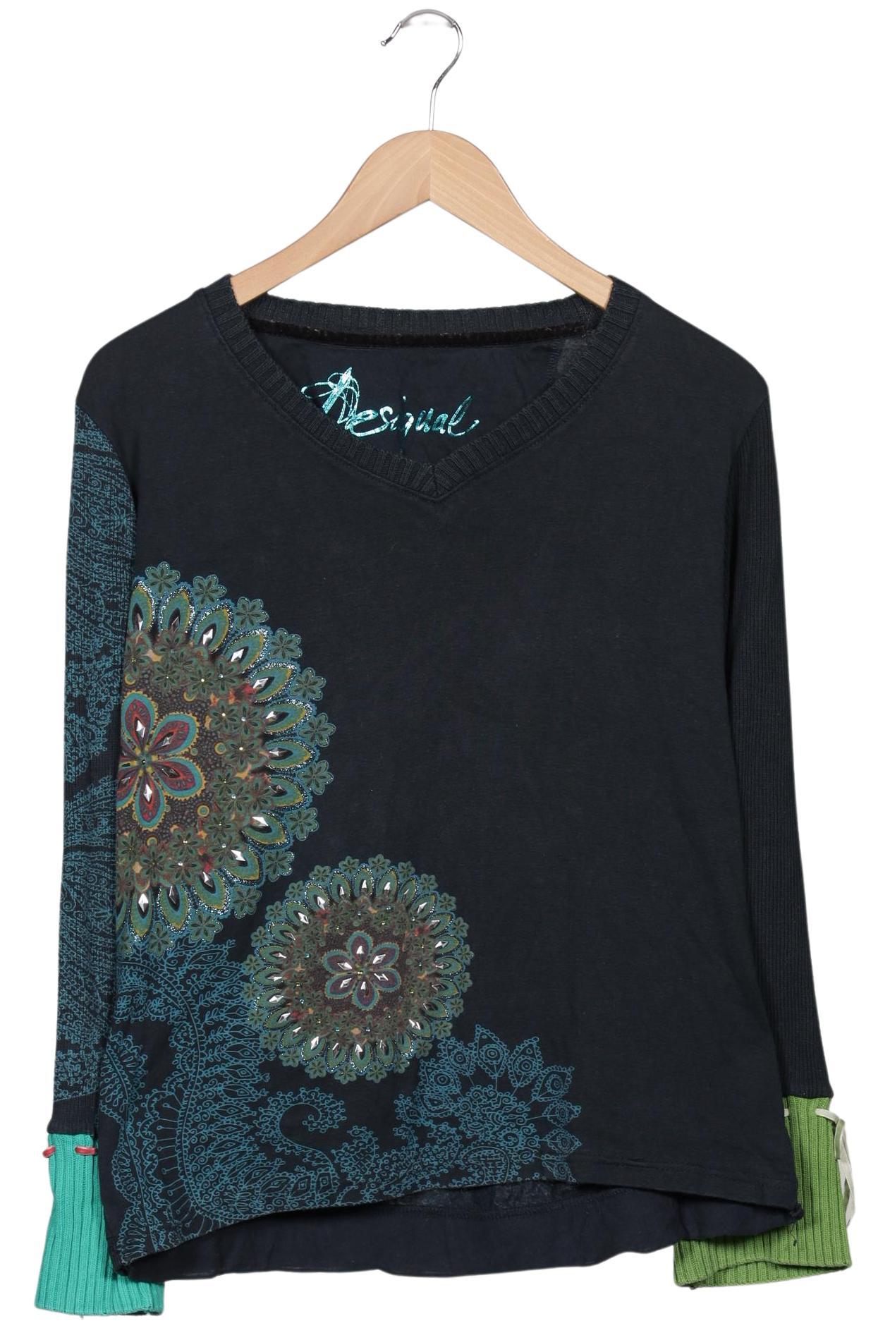 

Desigual Damen Langarmshirt, marineblau, Gr. 44