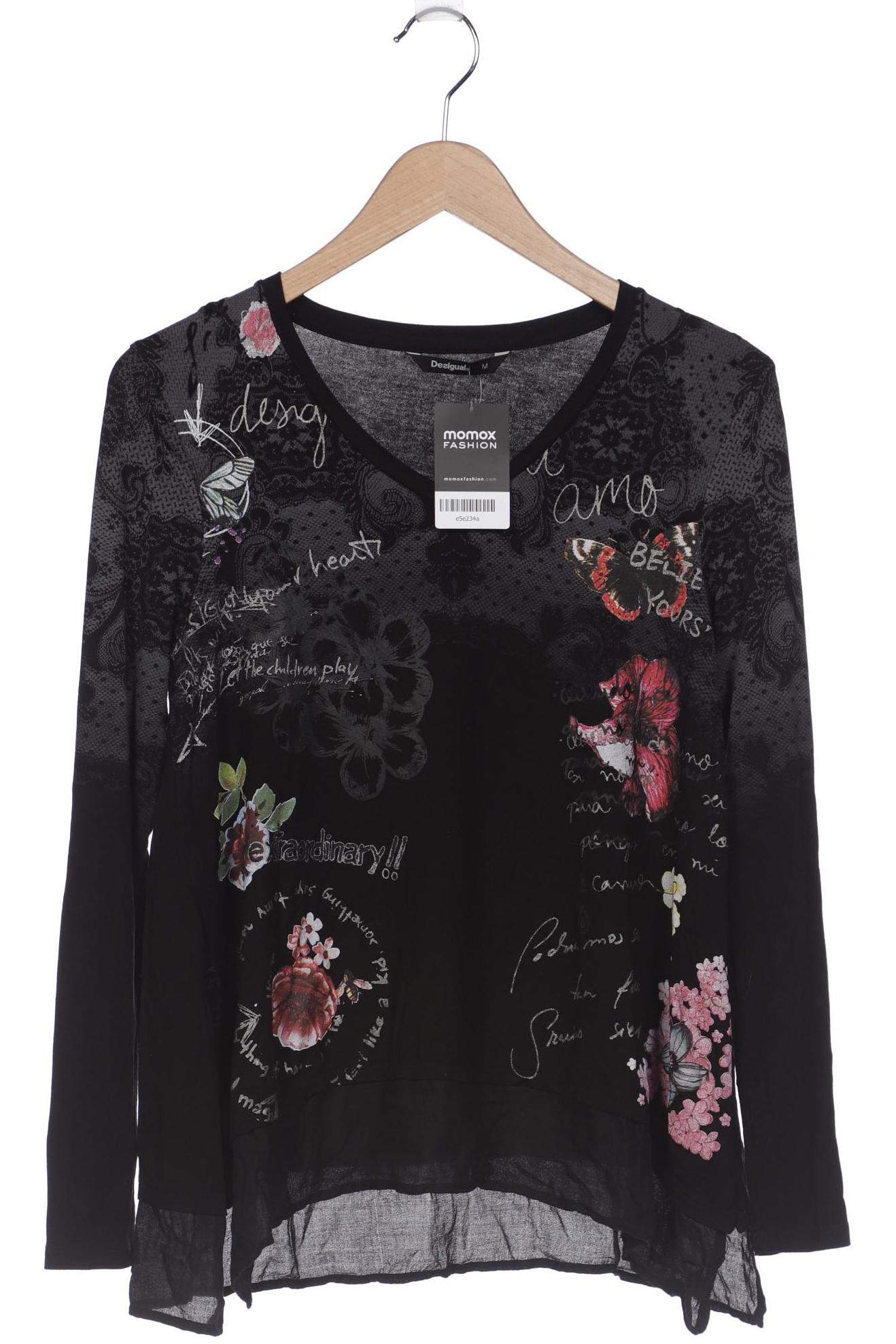 

Desigual Damen Langarmshirt, schwarz, Gr. 38