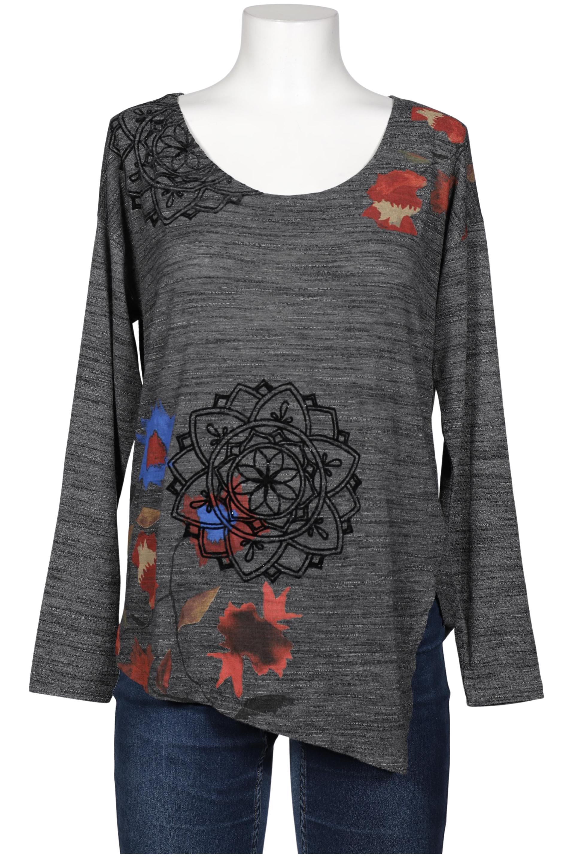 

Desigual Damen Langarmshirt, grau, Gr. 38