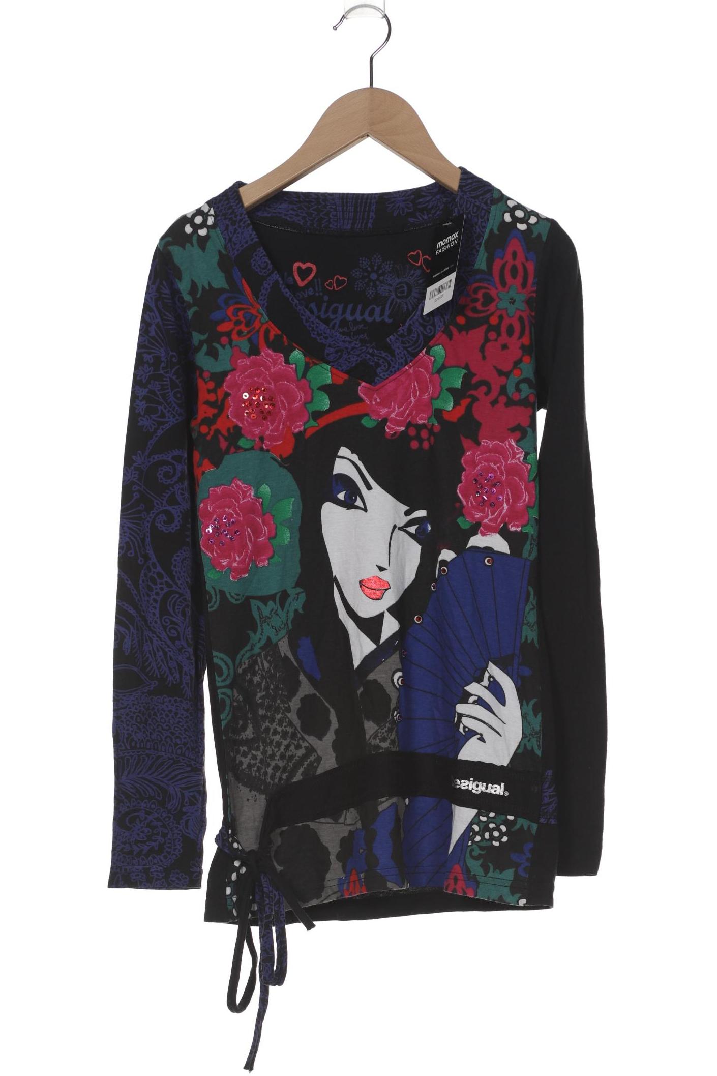 

Desigual Damen Langarmshirt, schwarz, Gr. 38