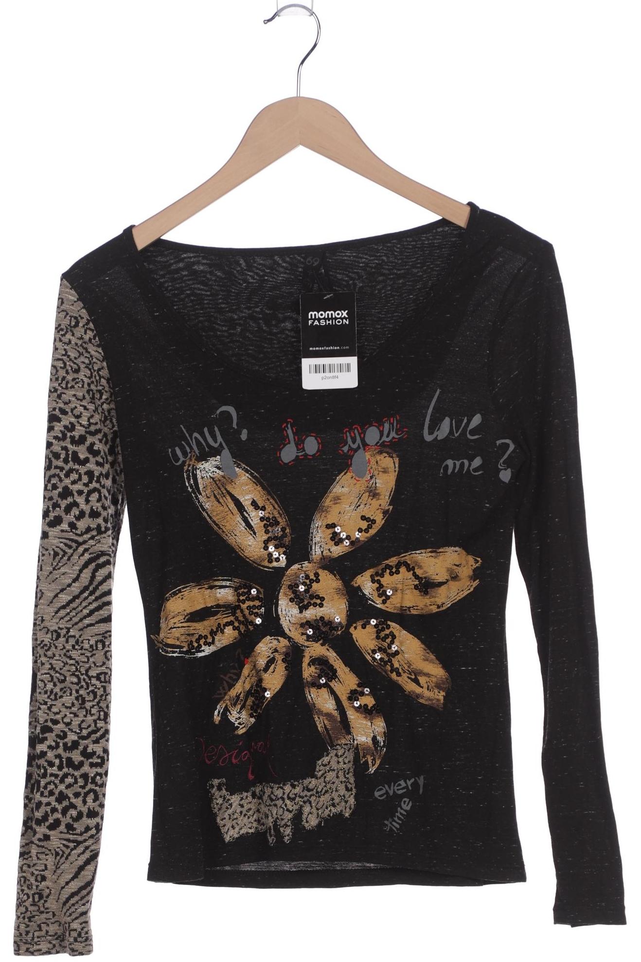 

Desigual Damen Langarmshirt, schwarz, Gr. 36