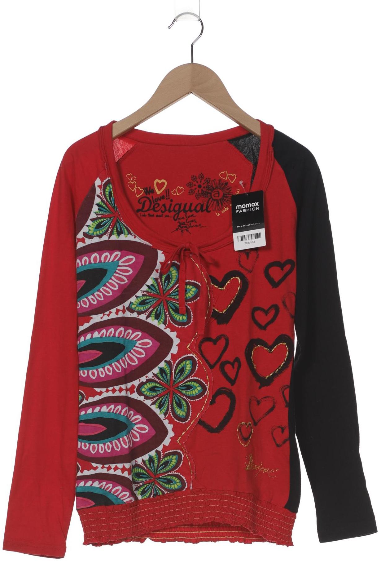 

Desigual Damen Langarmshirt, rot, Gr. 36