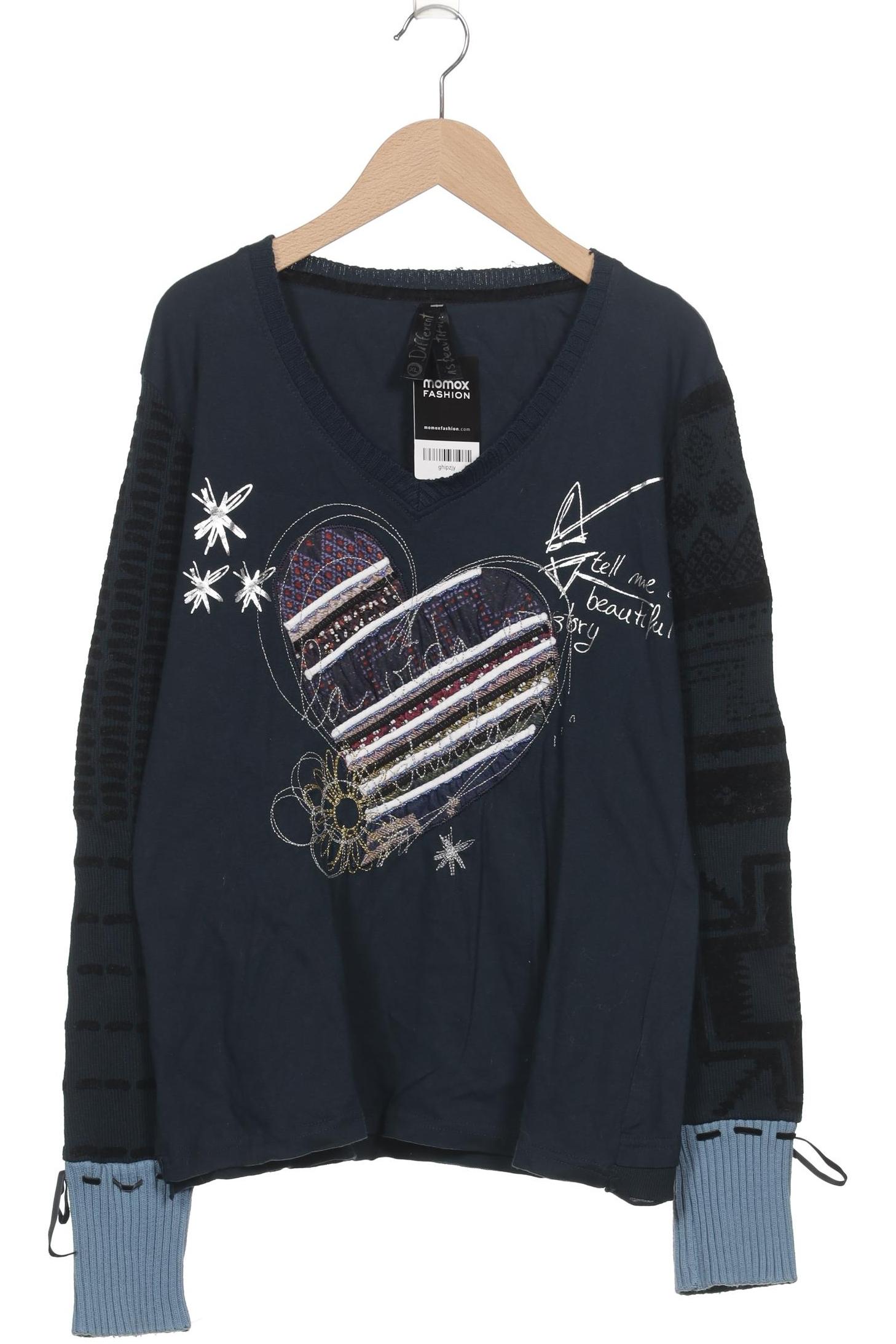 

Desigual Damen Langarmshirt, türkis, Gr. 44
