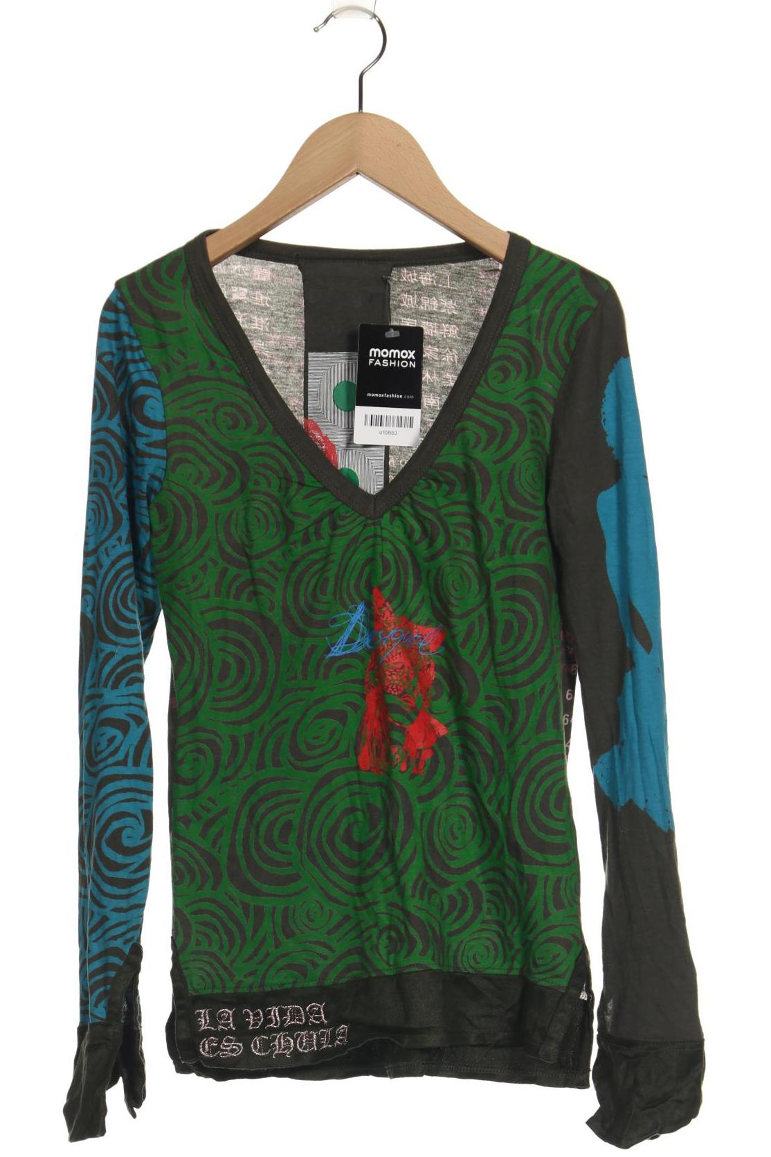 

Desigual Damen Langarmshirt, grün, Gr. 36