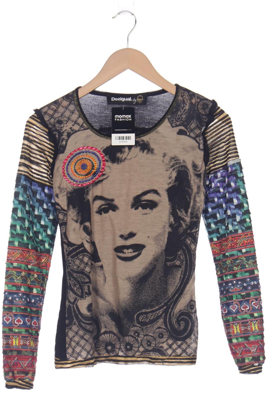 

Desigual Damen Langarmshirt, mehrfarbig, Gr. 36