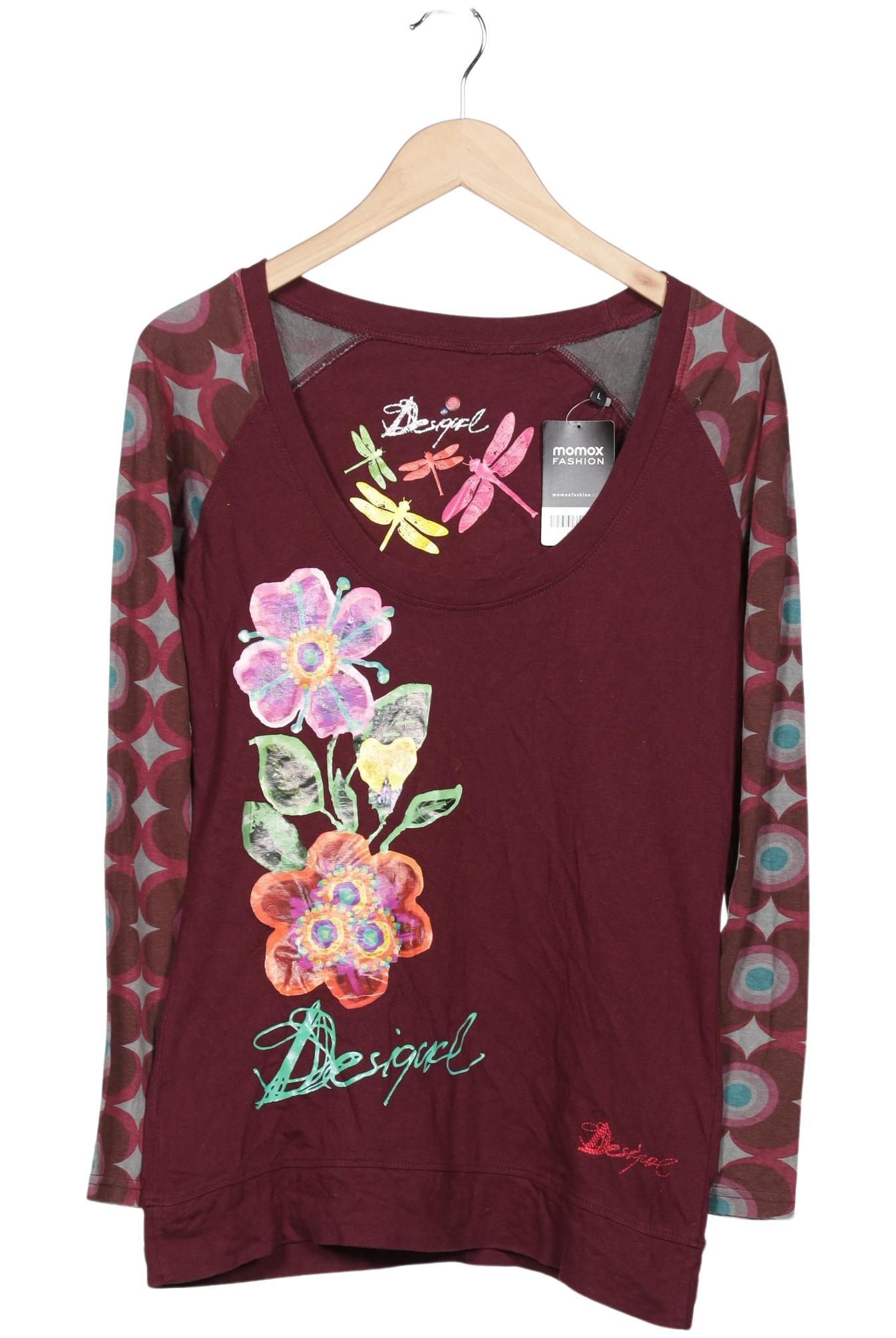 

Desigual Damen Langarmshirt, bordeaux, Gr. 42