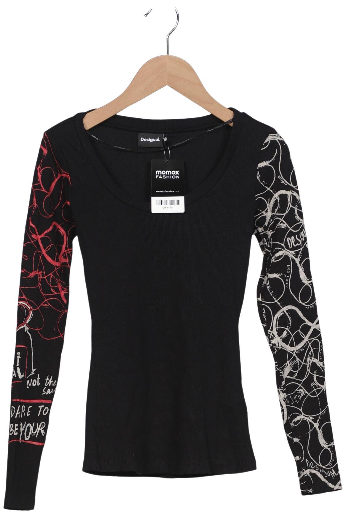 

Desigual Damen Langarmshirt, schwarz, Gr. 36