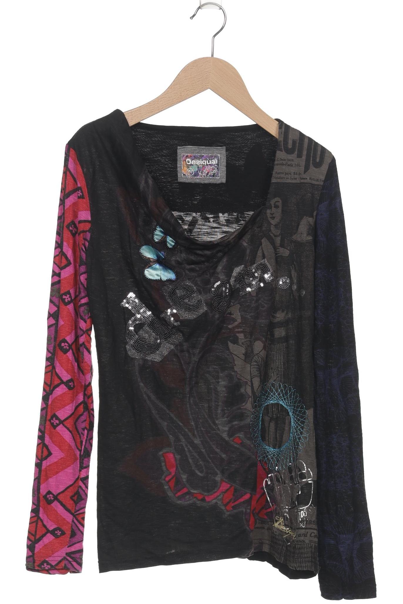 

Desigual Damen Langarmshirt, schwarz, Gr. 38