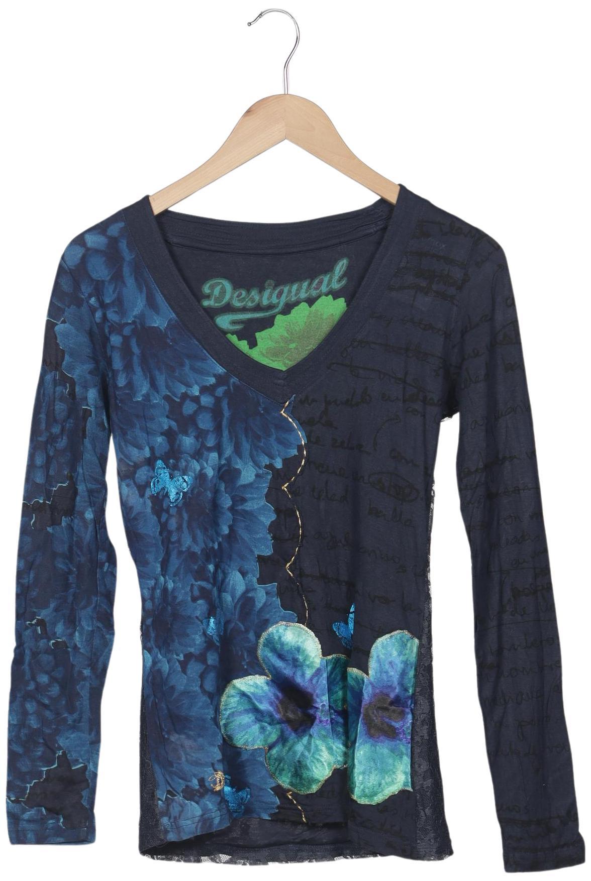 

Desigual Damen Langarmshirt, marineblau, Gr. 42