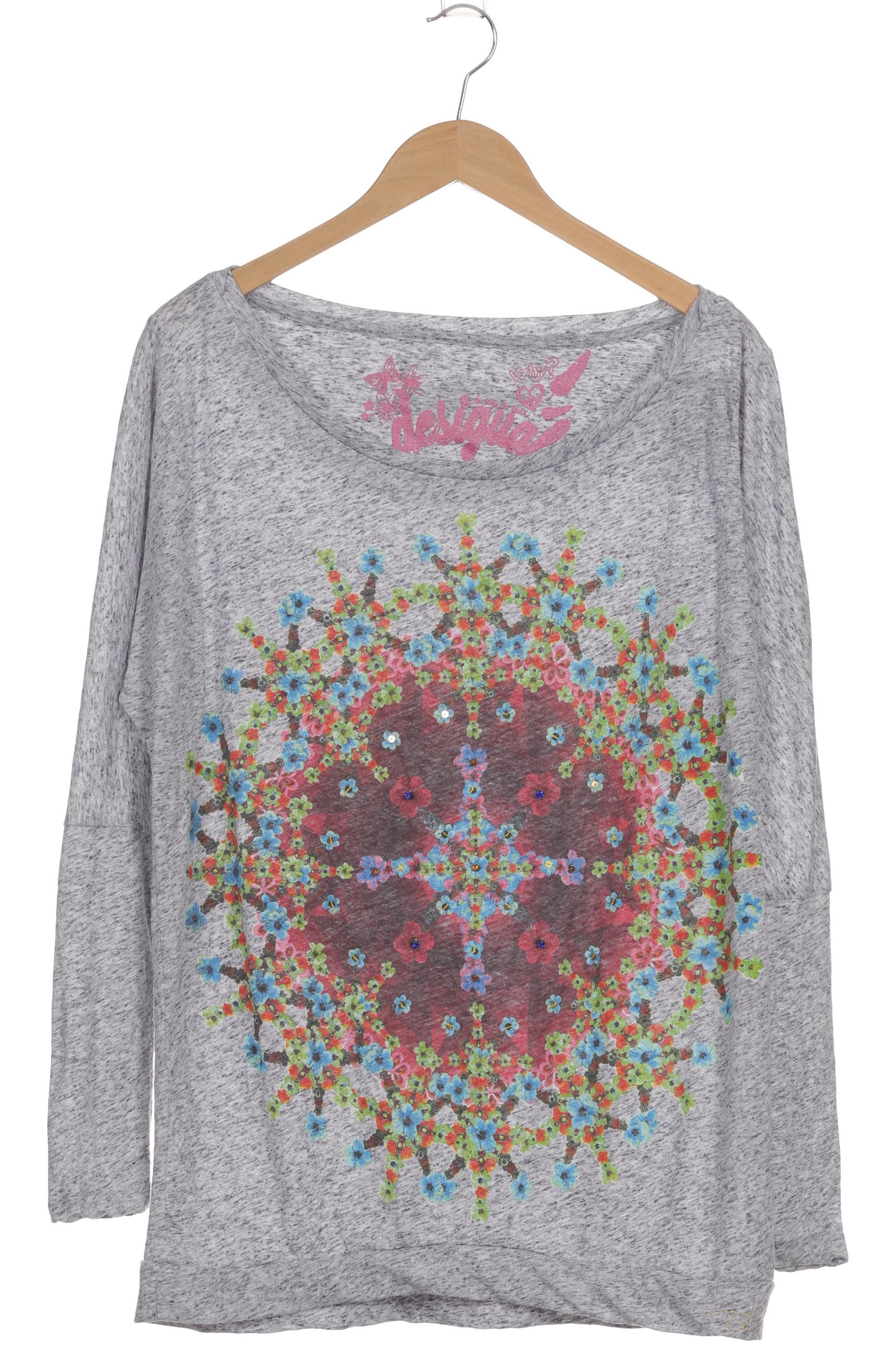 

Desigual Damen Langarmshirt, blau, Gr. 42