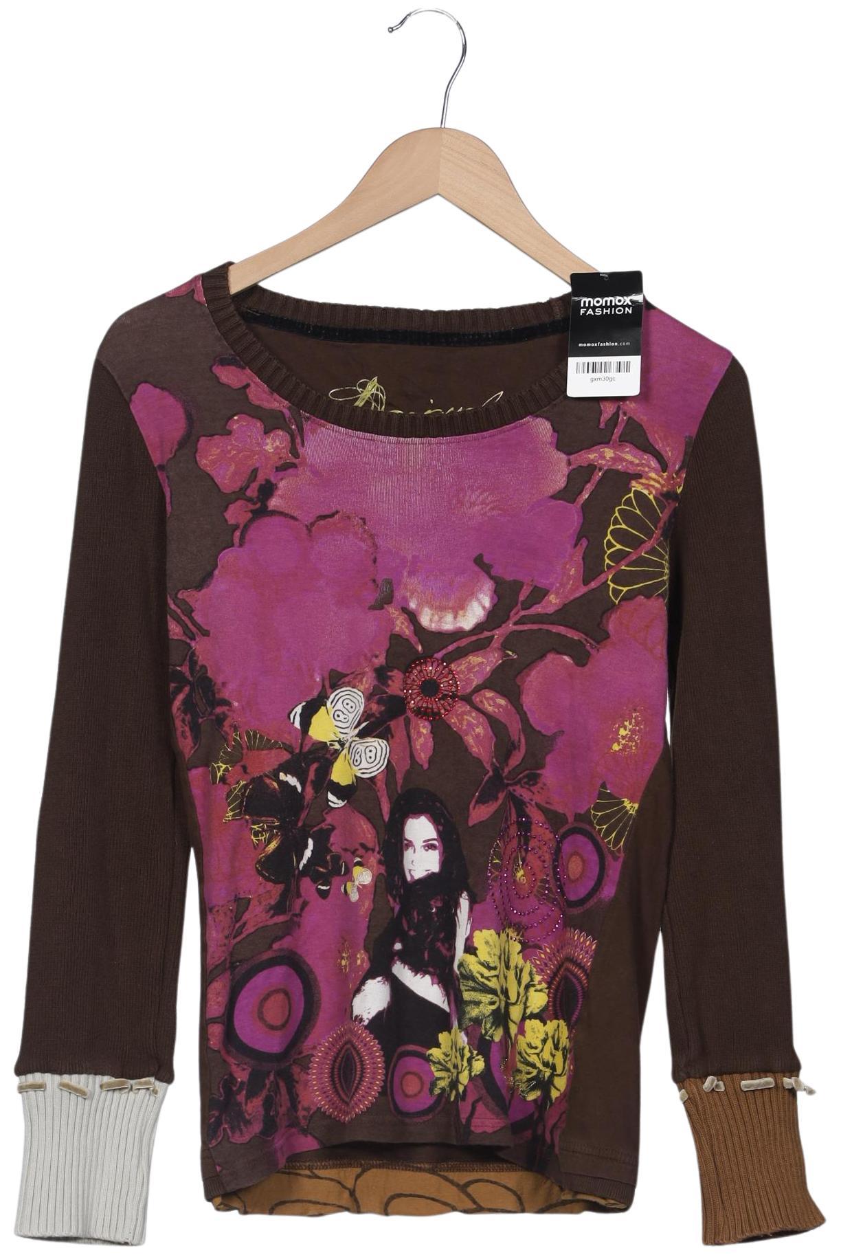 

Desigual Damen Langarmshirt, braun, Gr. 42