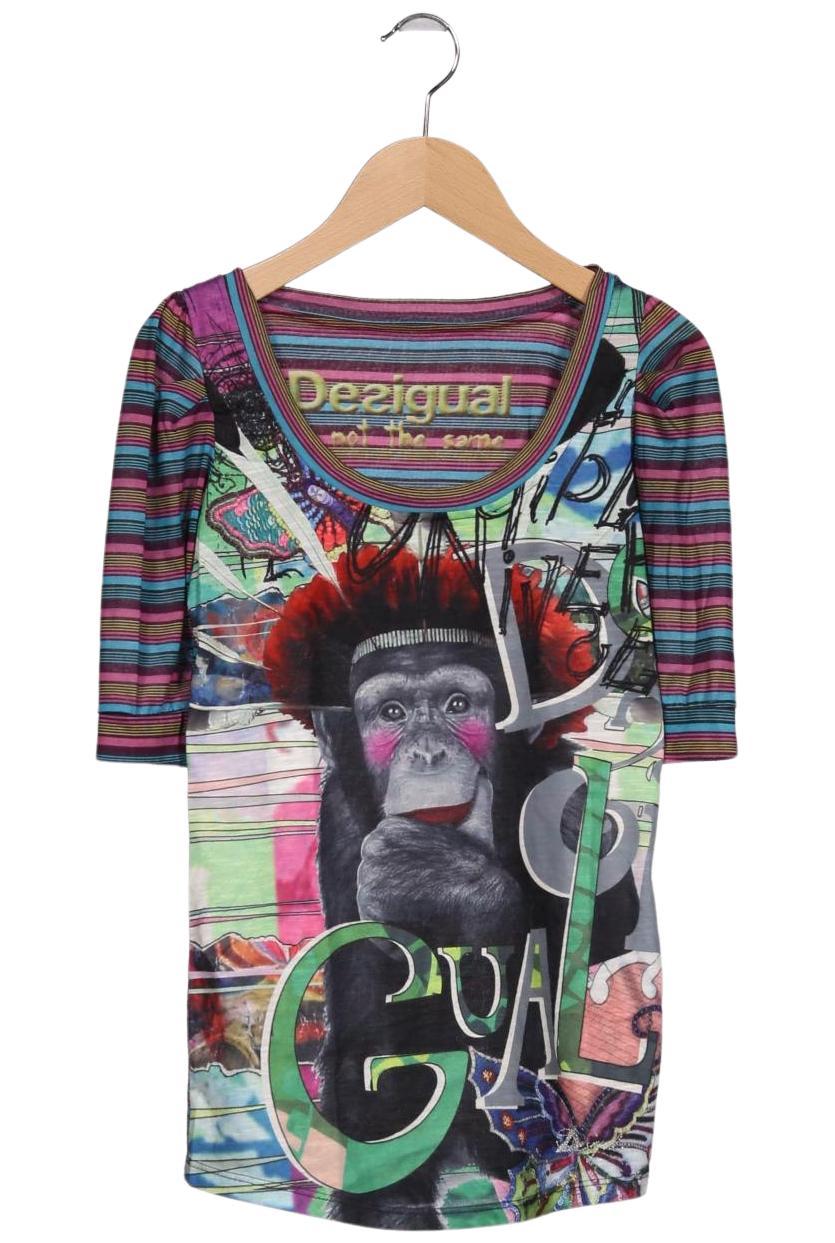 

Desigual Damen Langarmshirt, mehrfarbig, Gr. 36