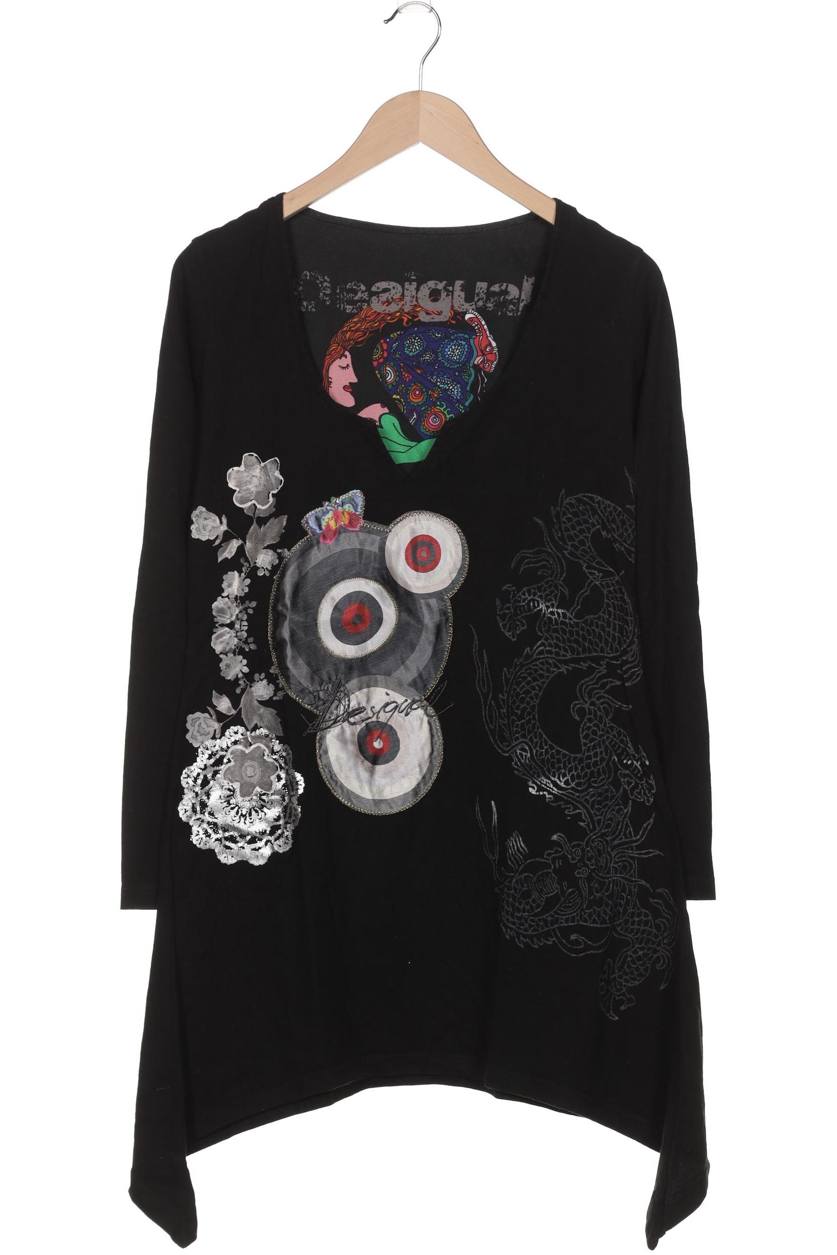 

Desigual Damen Langarmshirt, schwarz, Gr. 44
