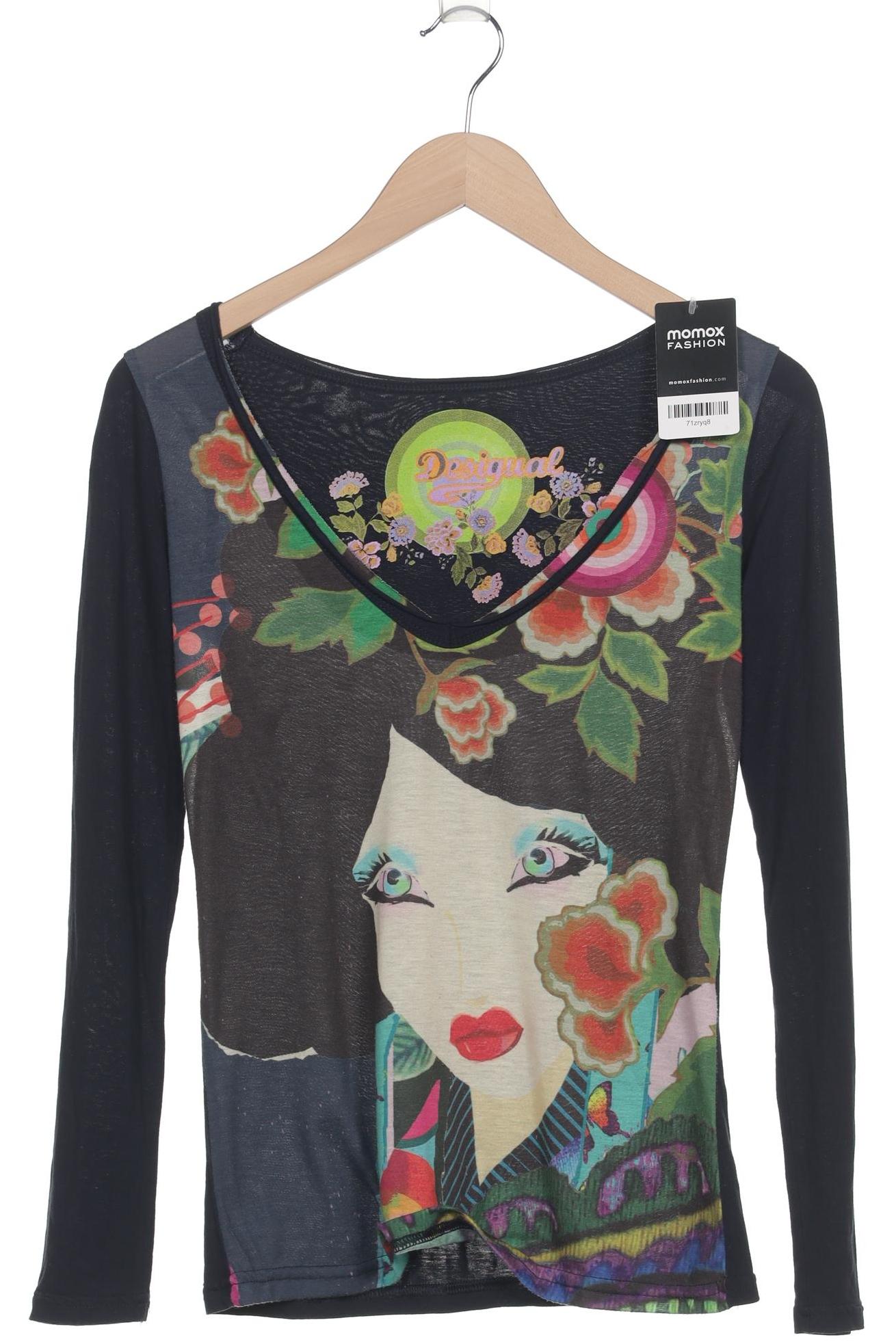 

Desigual Damen Langarmshirt, marineblau, Gr. 36