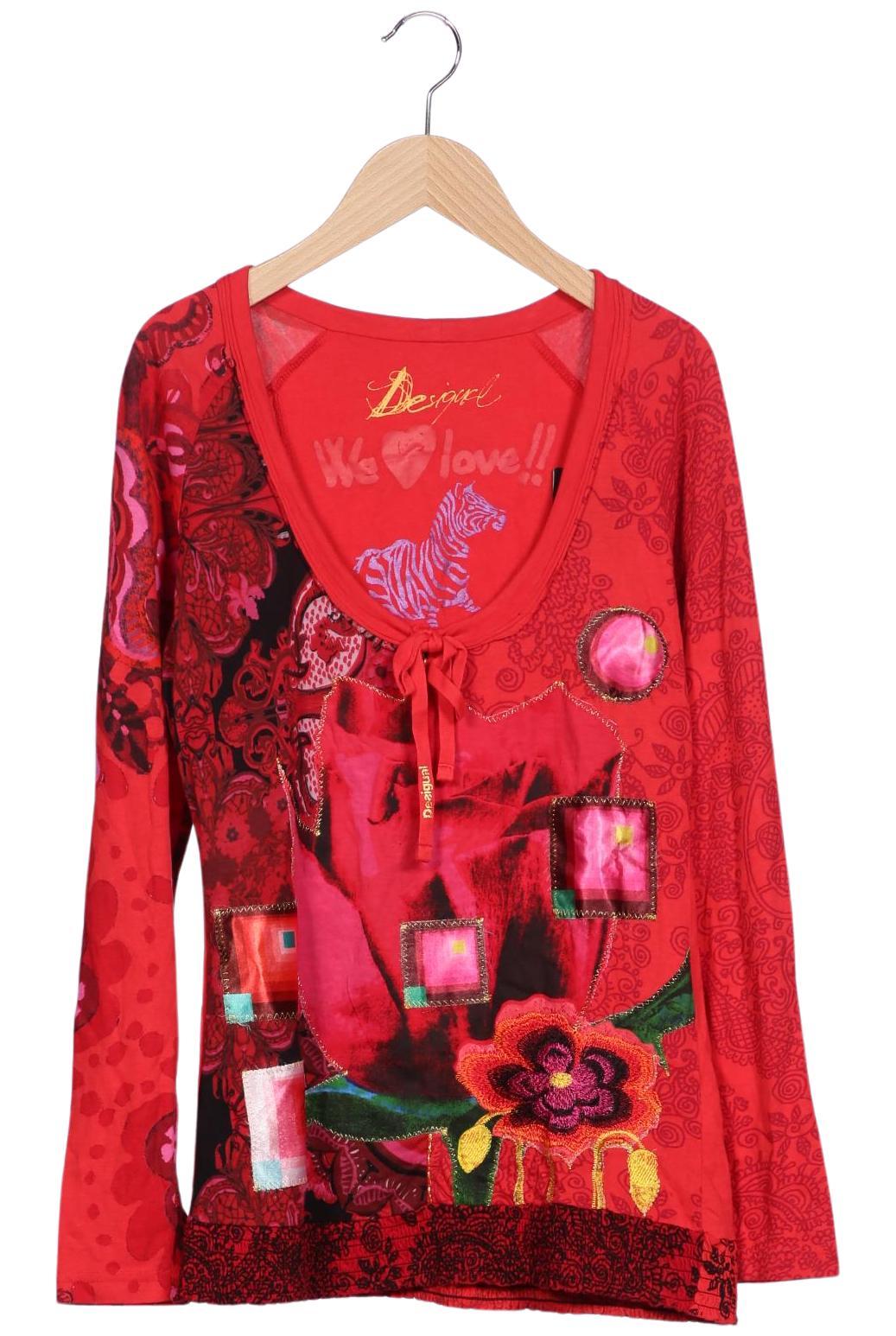 

Desigual Damen Langarmshirt, rot, Gr. 38