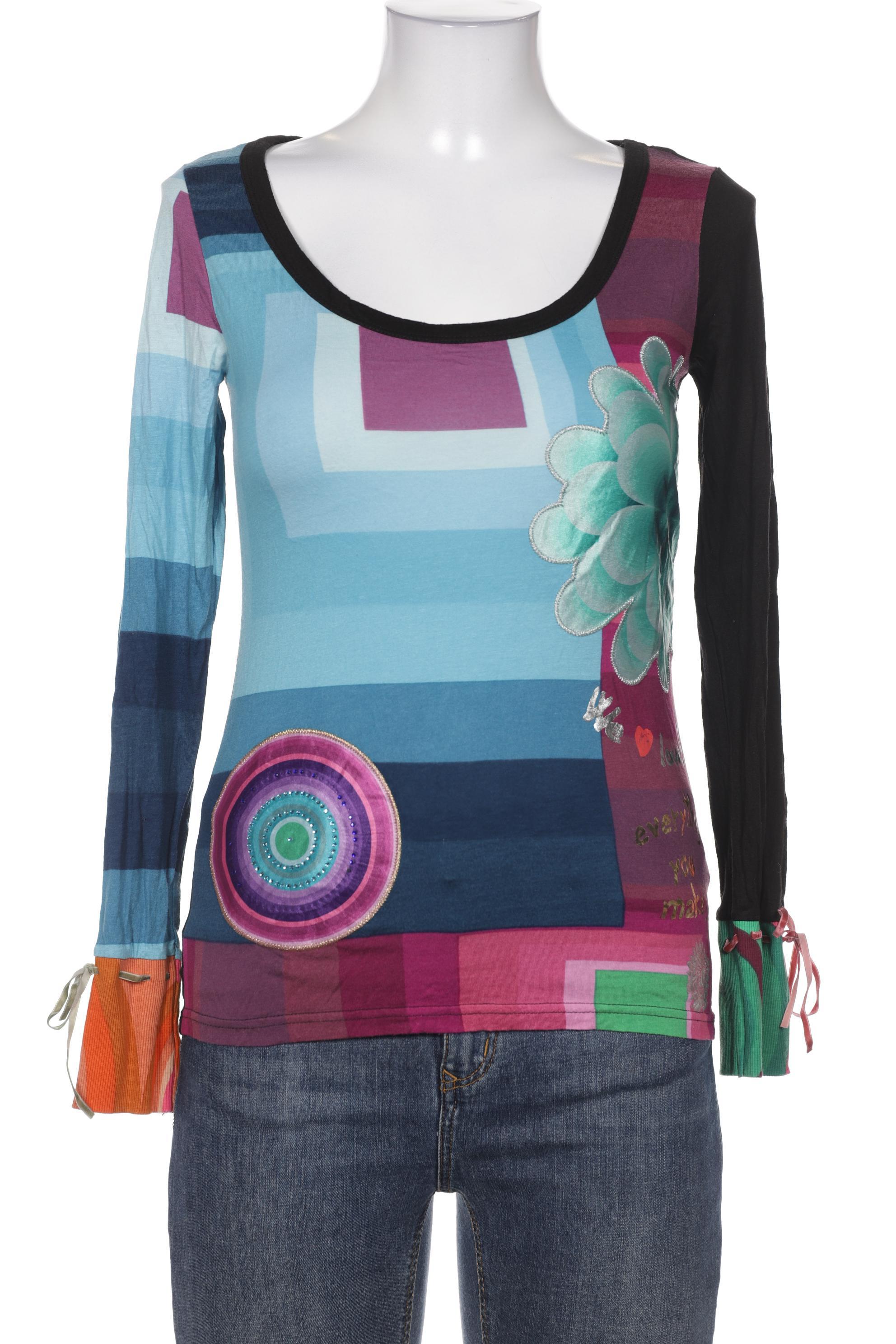 

Desigual Damen Langarmshirt, blau, Gr. 36