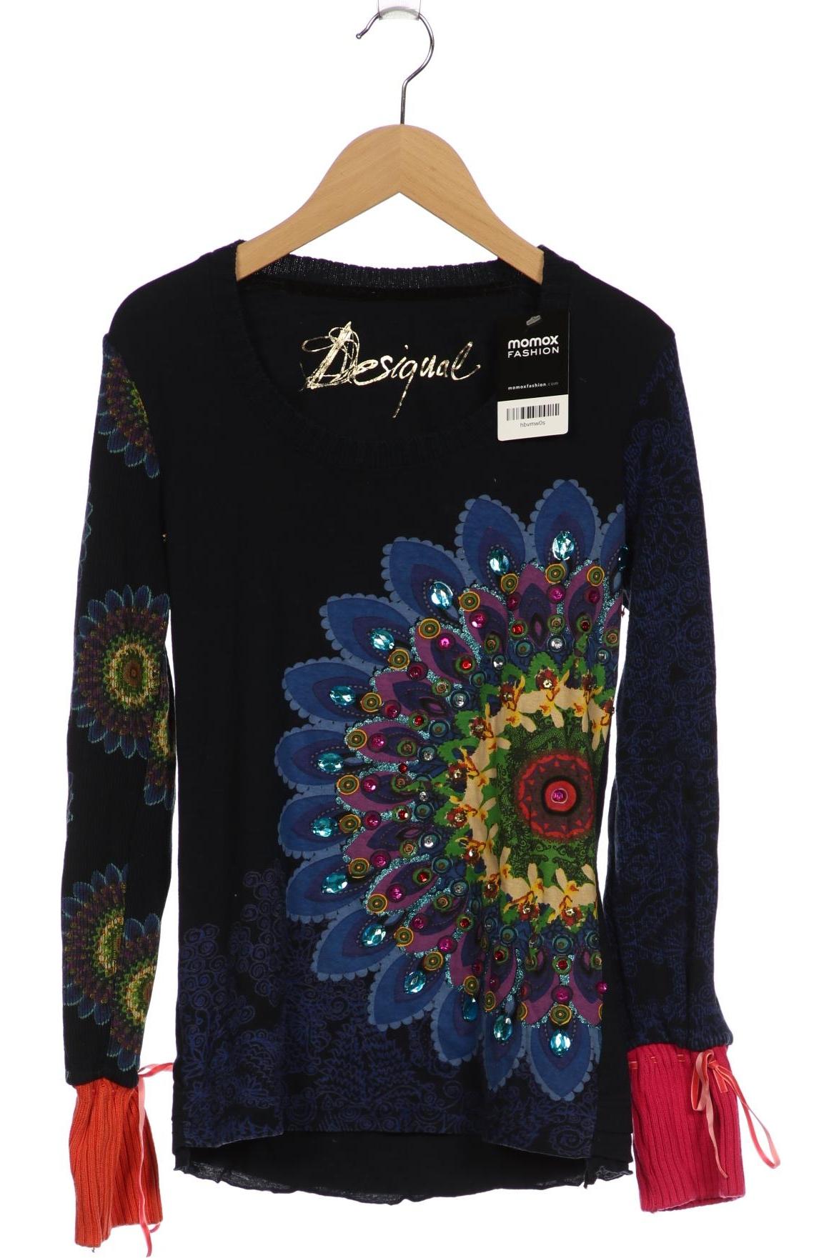 

Desigual Damen Langarmshirt, marineblau, Gr. 38