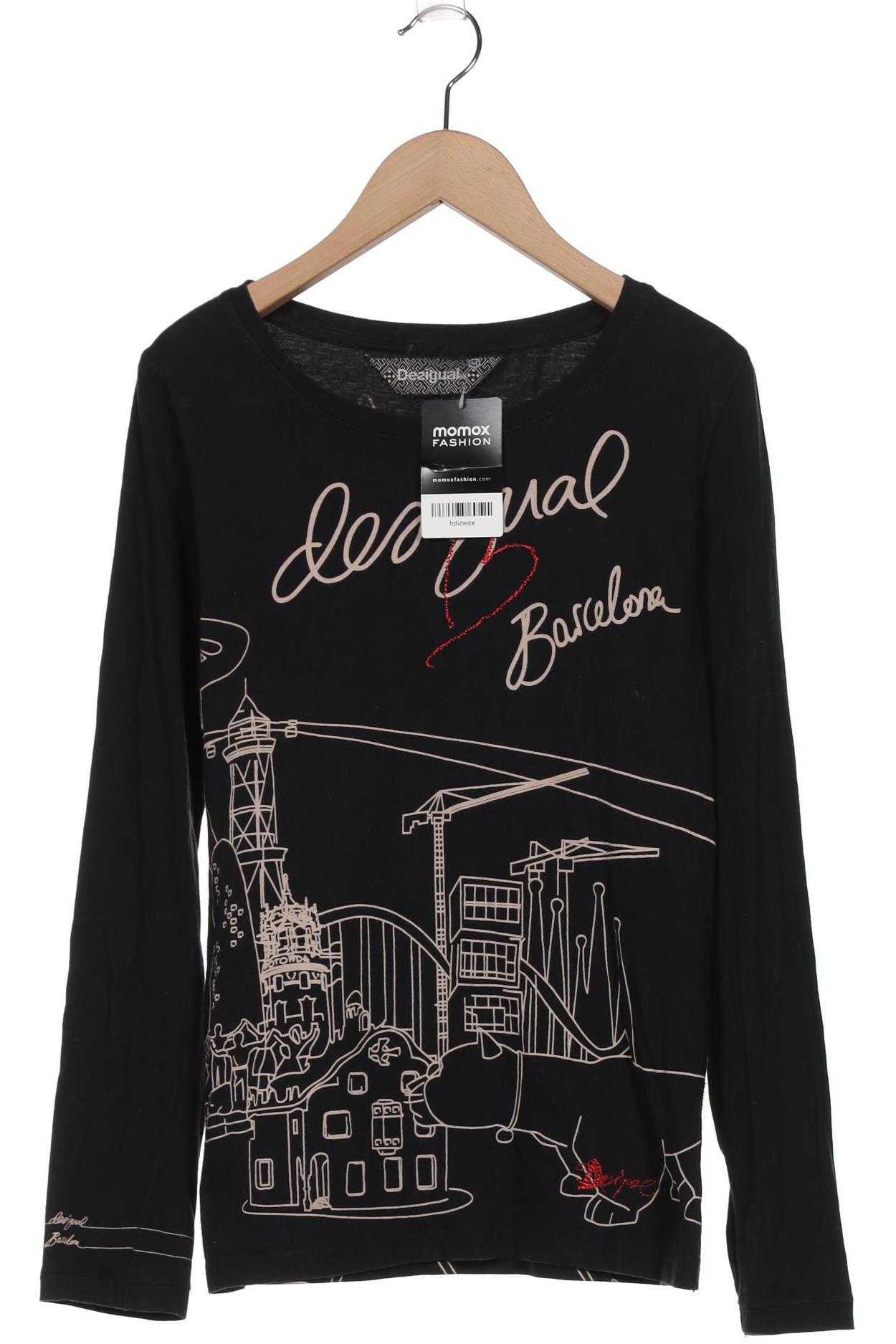 

Desigual Damen Langarmshirt, schwarz, Gr. 38