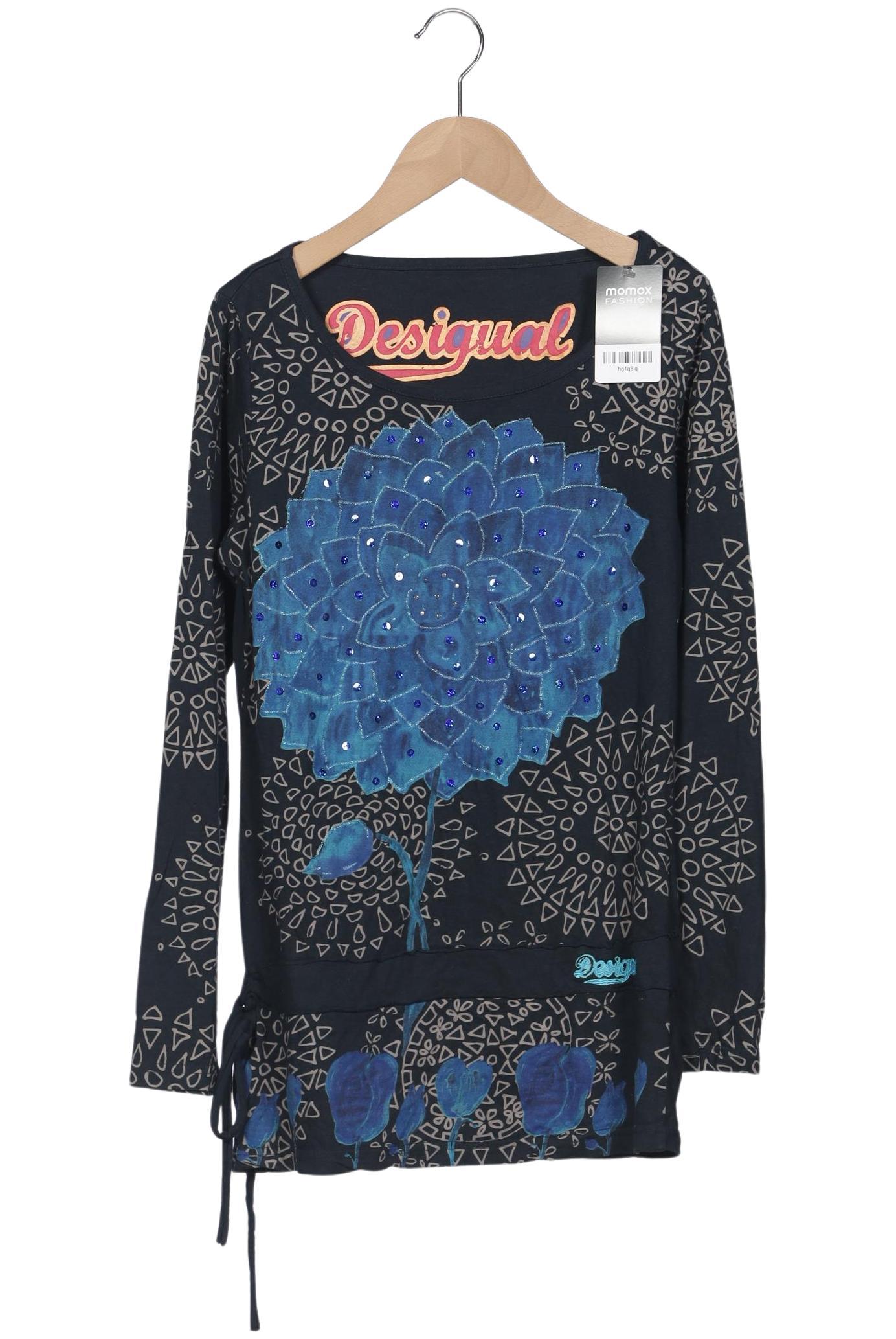 

Desigual Damen Langarmshirt, marineblau, Gr. 38