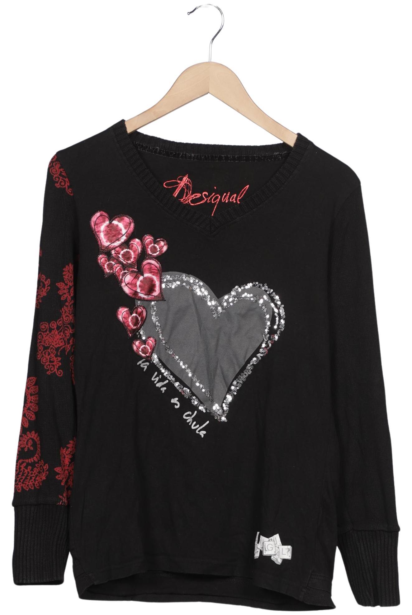 

Desigual Damen Langarmshirt, schwarz, Gr. 44
