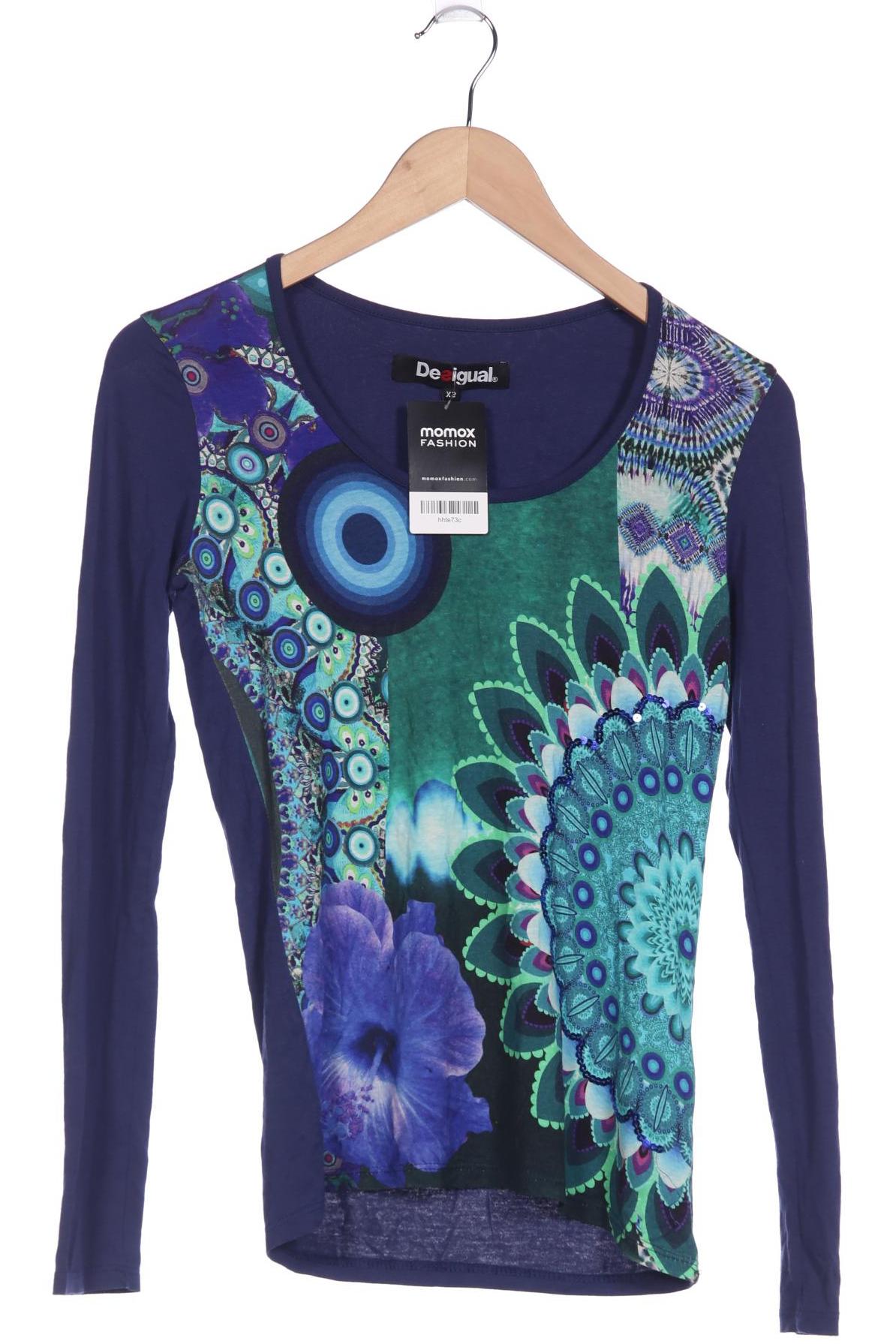

Desigual Damen Langarmshirt, marineblau, Gr. 34