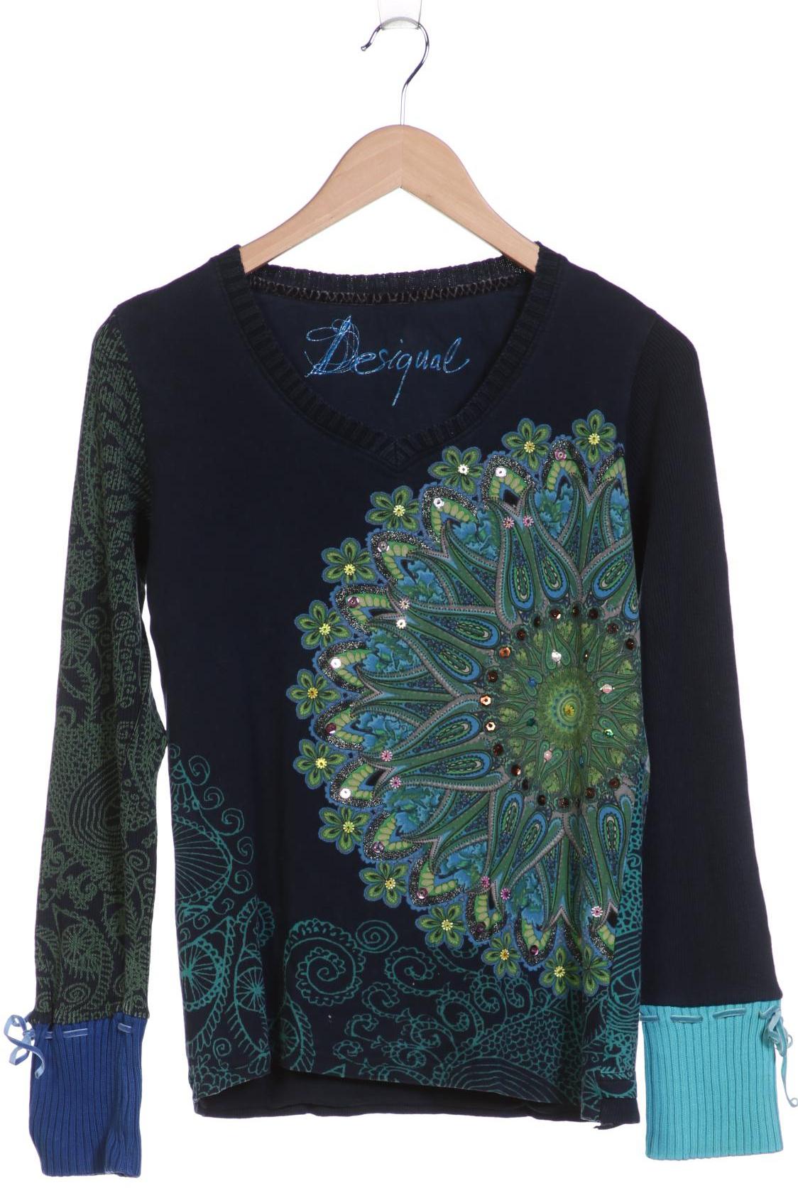 

Desigual Damen Langarmshirt, marineblau, Gr. 42