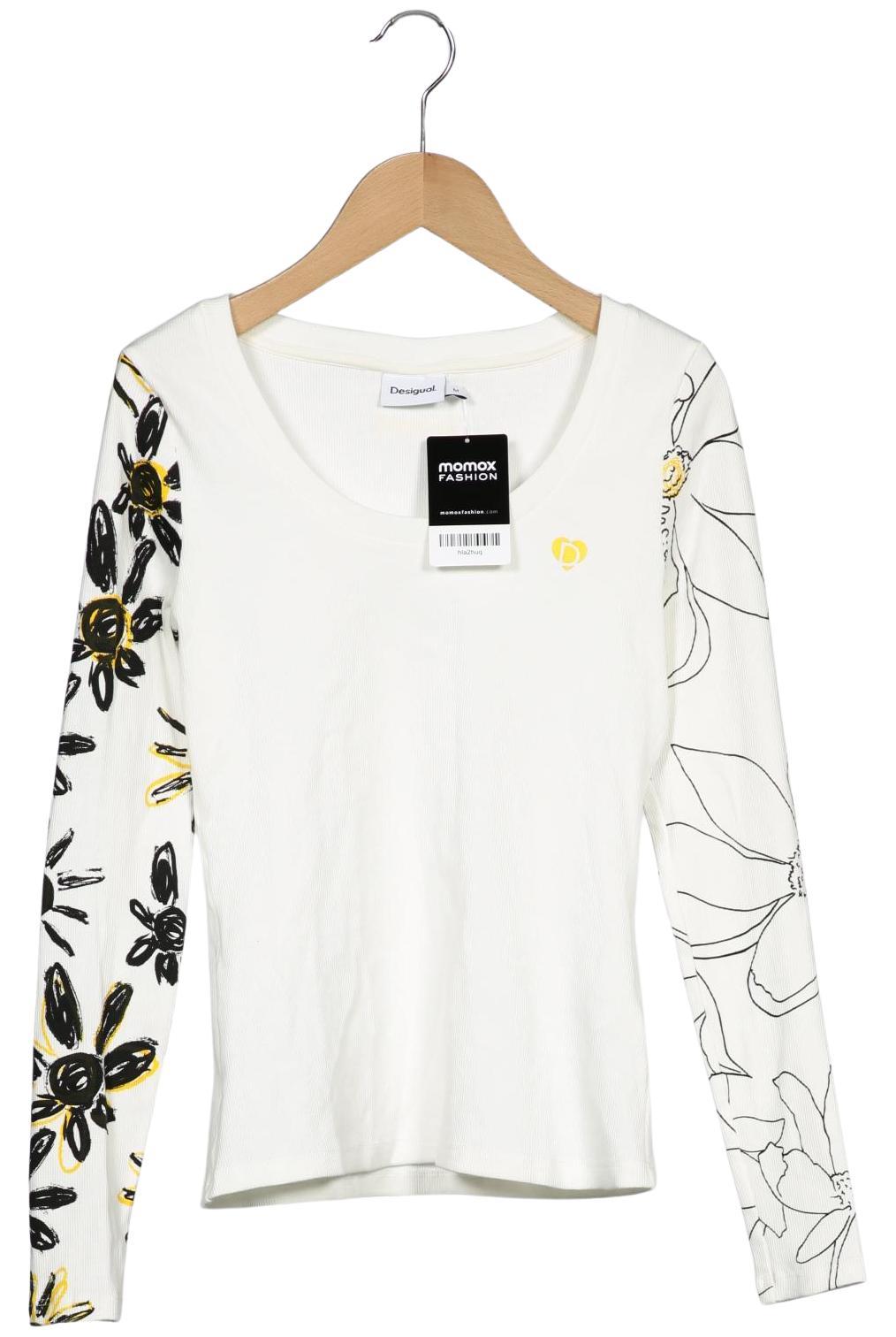 

Desigual Damen Langarmshirt, weiß, Gr. 38