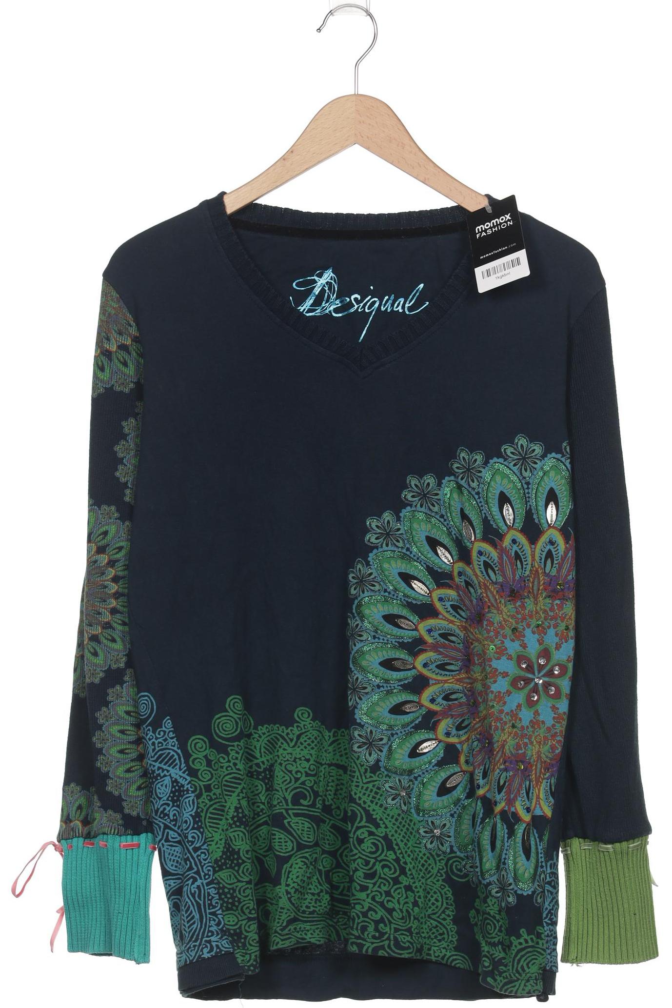 

Desigual Damen Langarmshirt, marineblau, Gr. 46