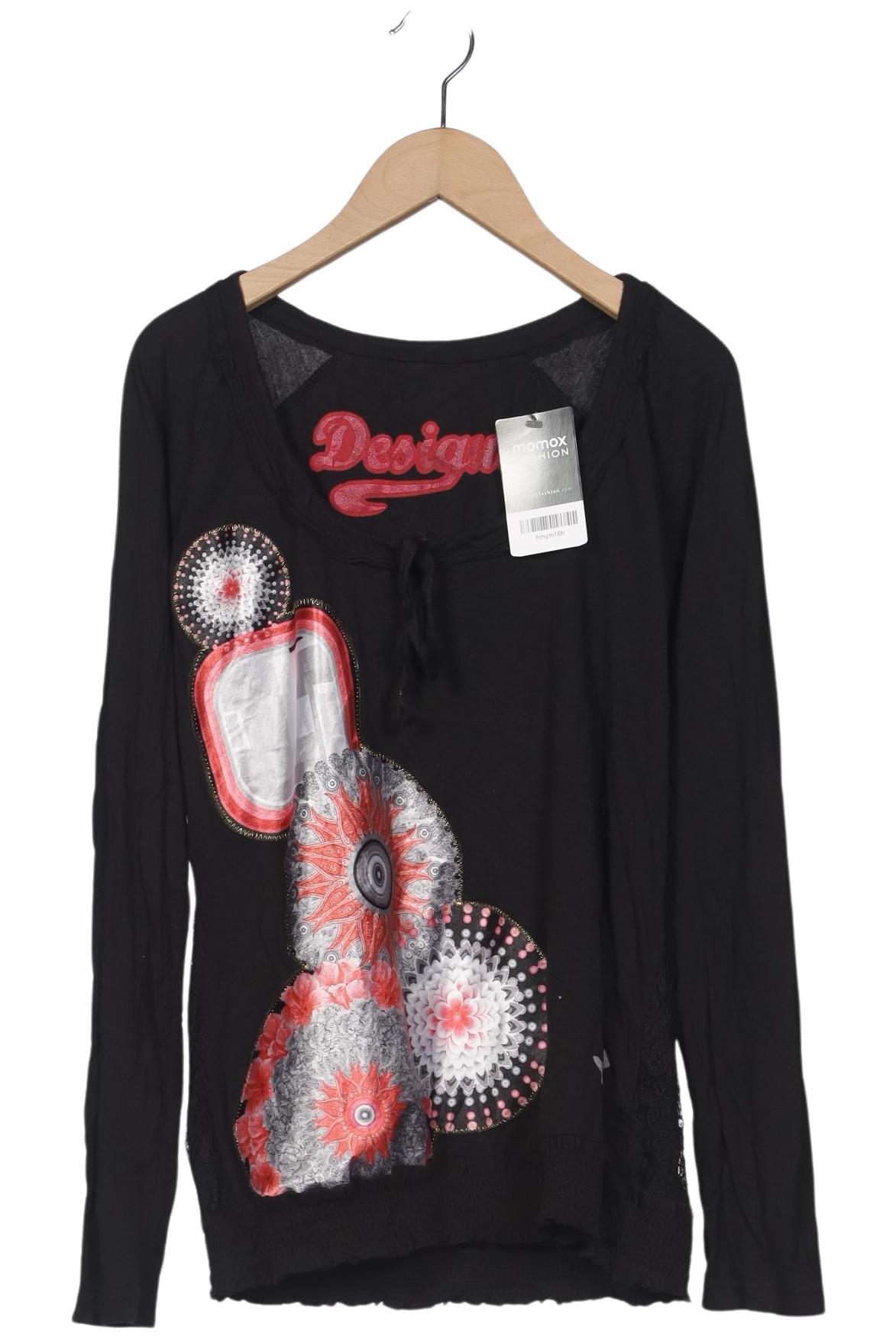 

Desigual Damen Langarmshirt, schwarz, Gr. 38