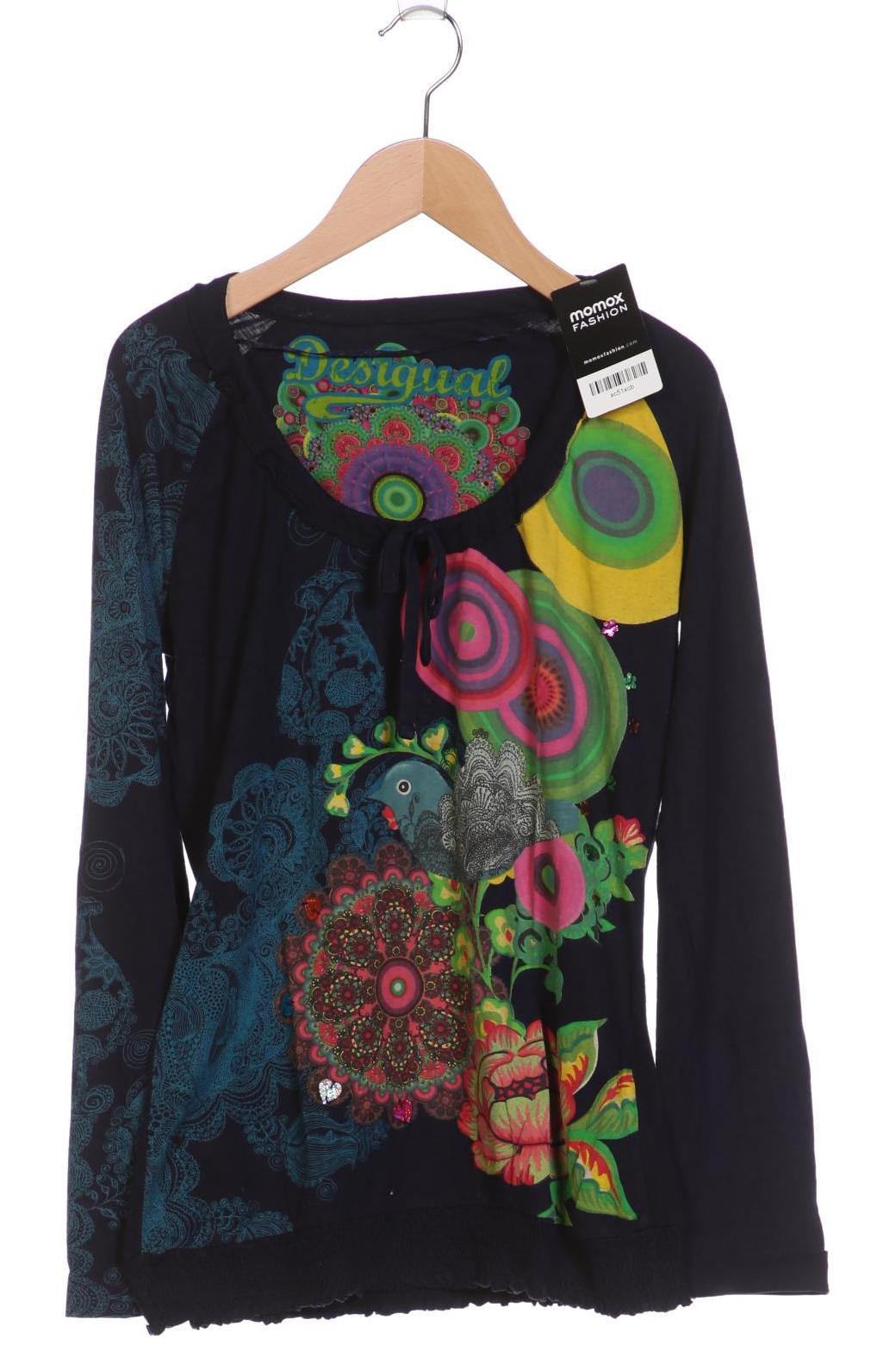 

Desigual Damen Langarmshirt, marineblau, Gr. 42