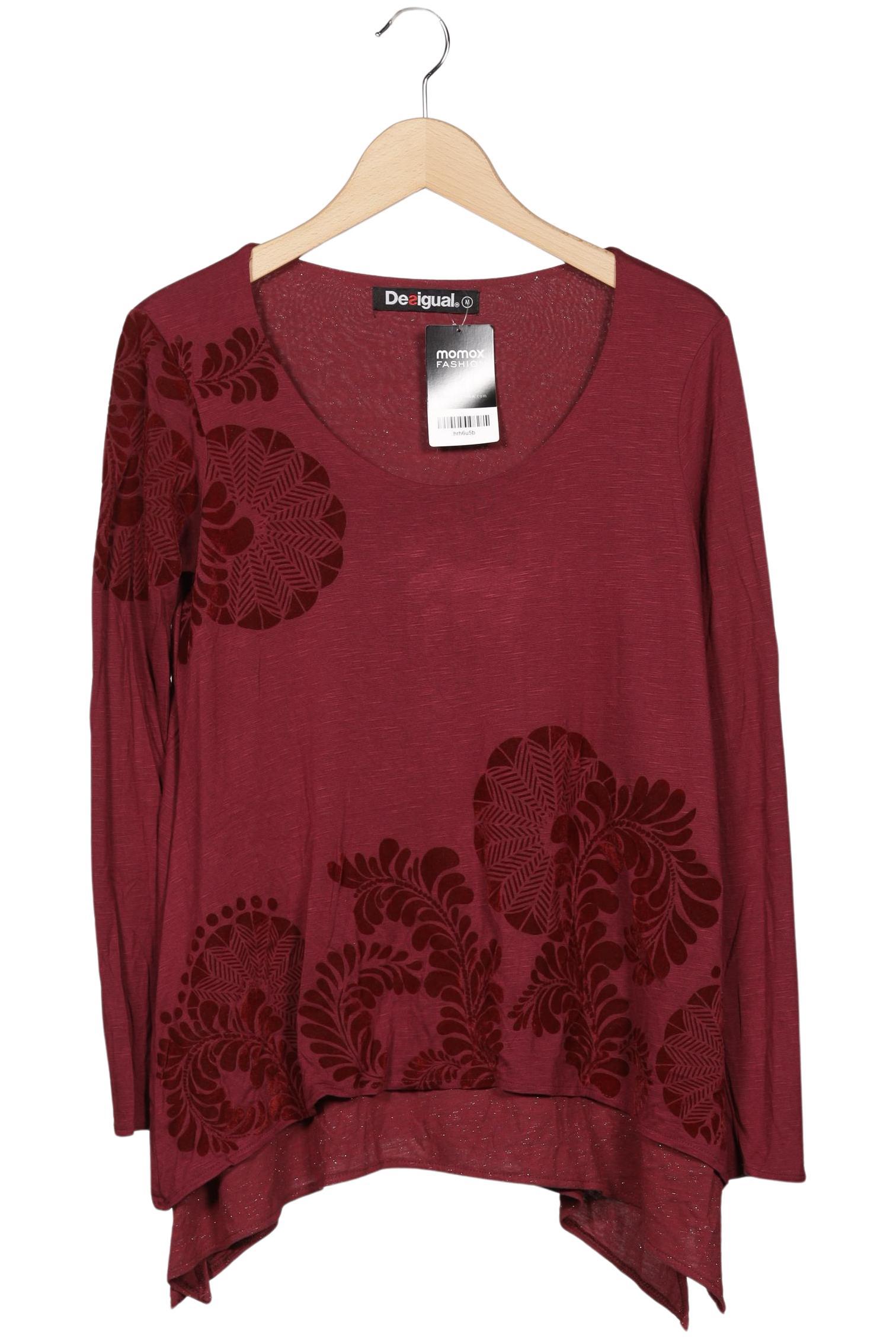 

Desigual Damen Langarmshirt, bordeaux, Gr. 38