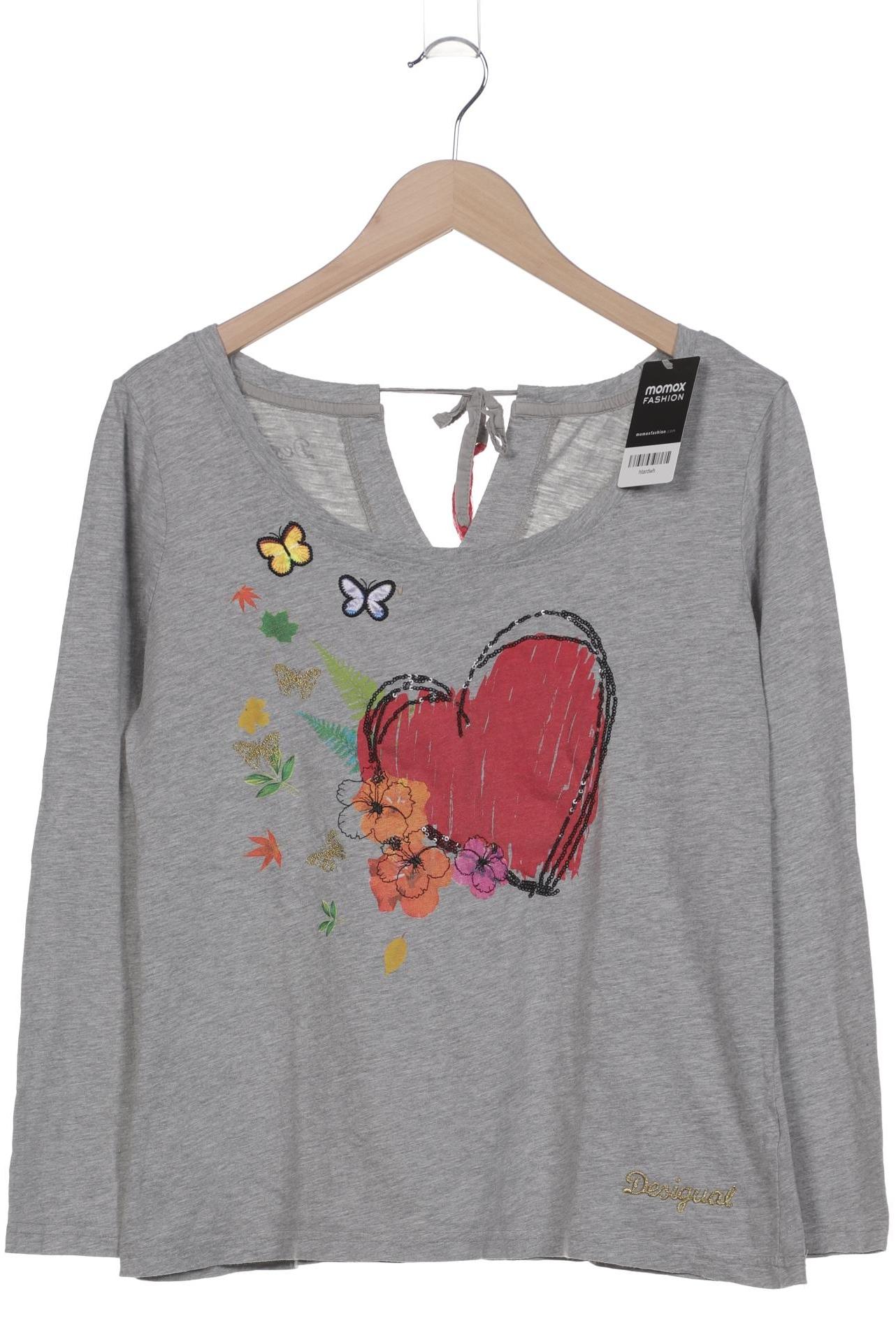 

Desigual Damen Langarmshirt, grau, Gr. 44