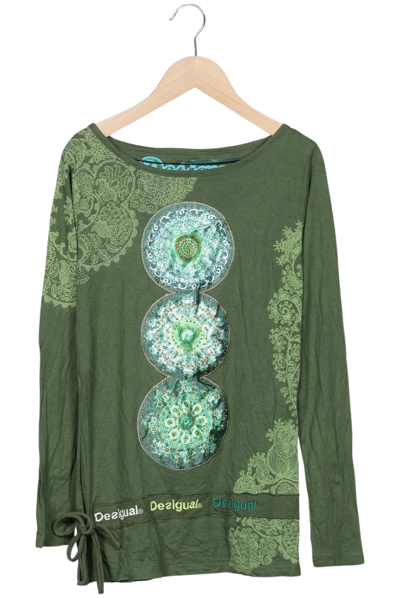 

Desigual Damen Langarmshirt, grün, Gr. 38