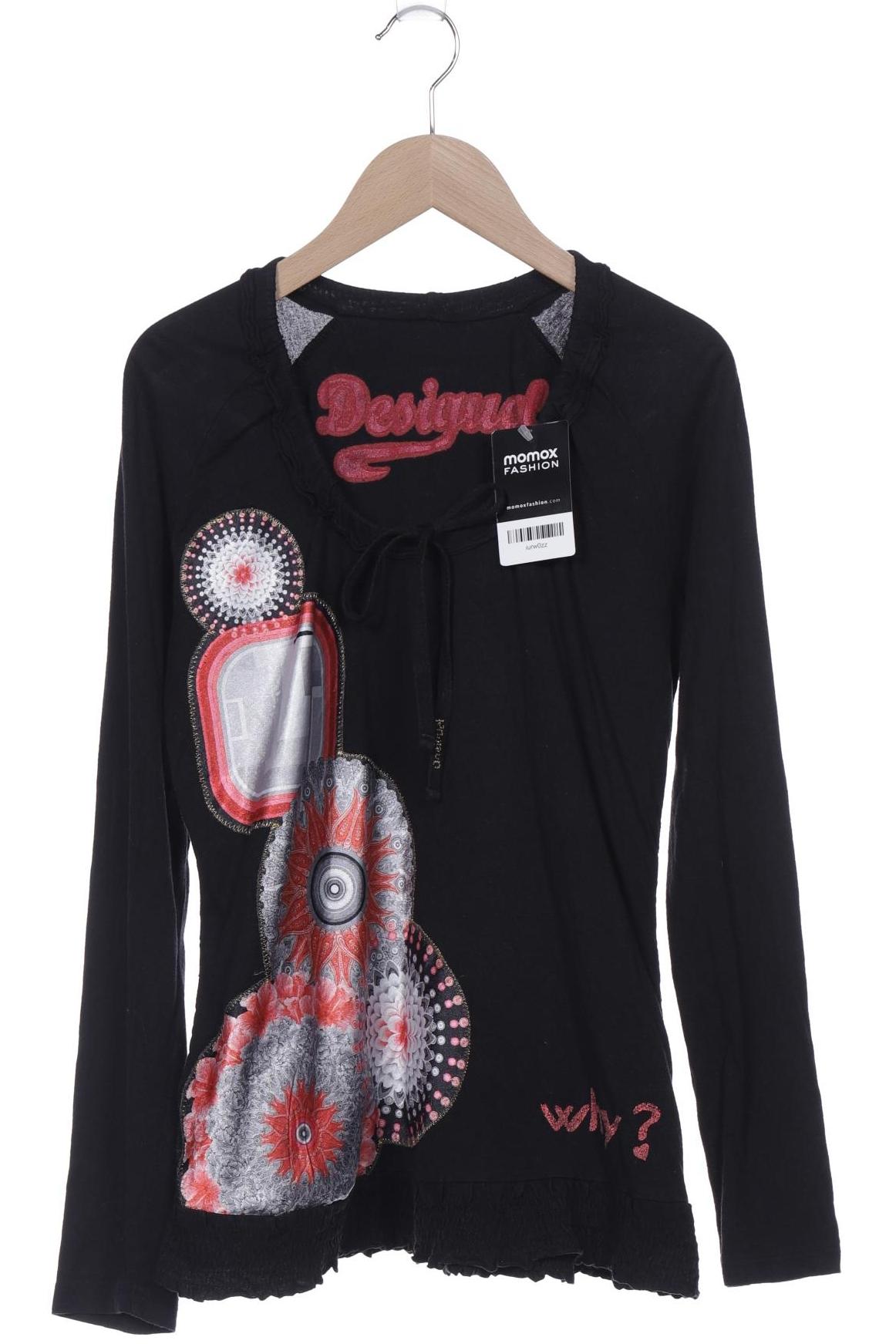 

Desigual Damen Langarmshirt, schwarz, Gr. 38
