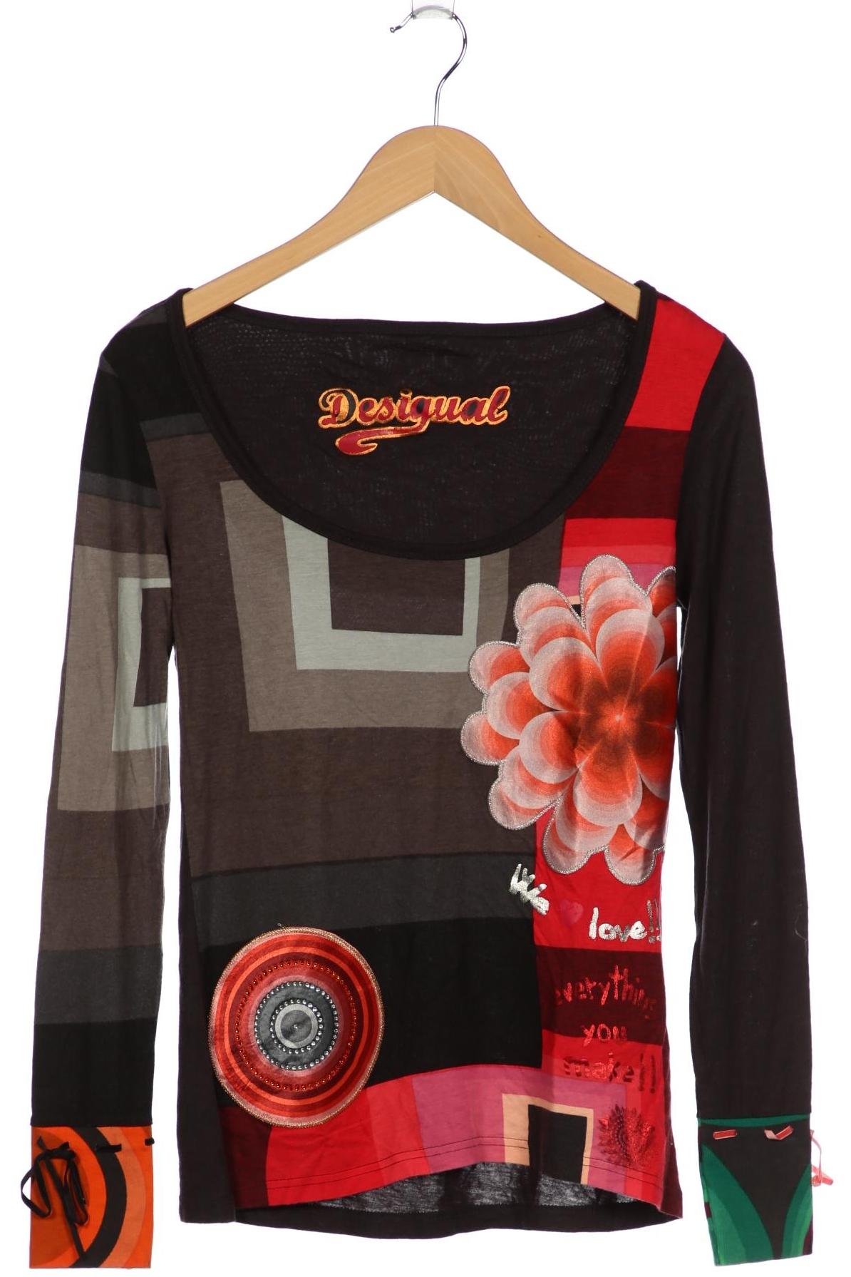 

Desigual Damen Langarmshirt, grau, Gr. 36