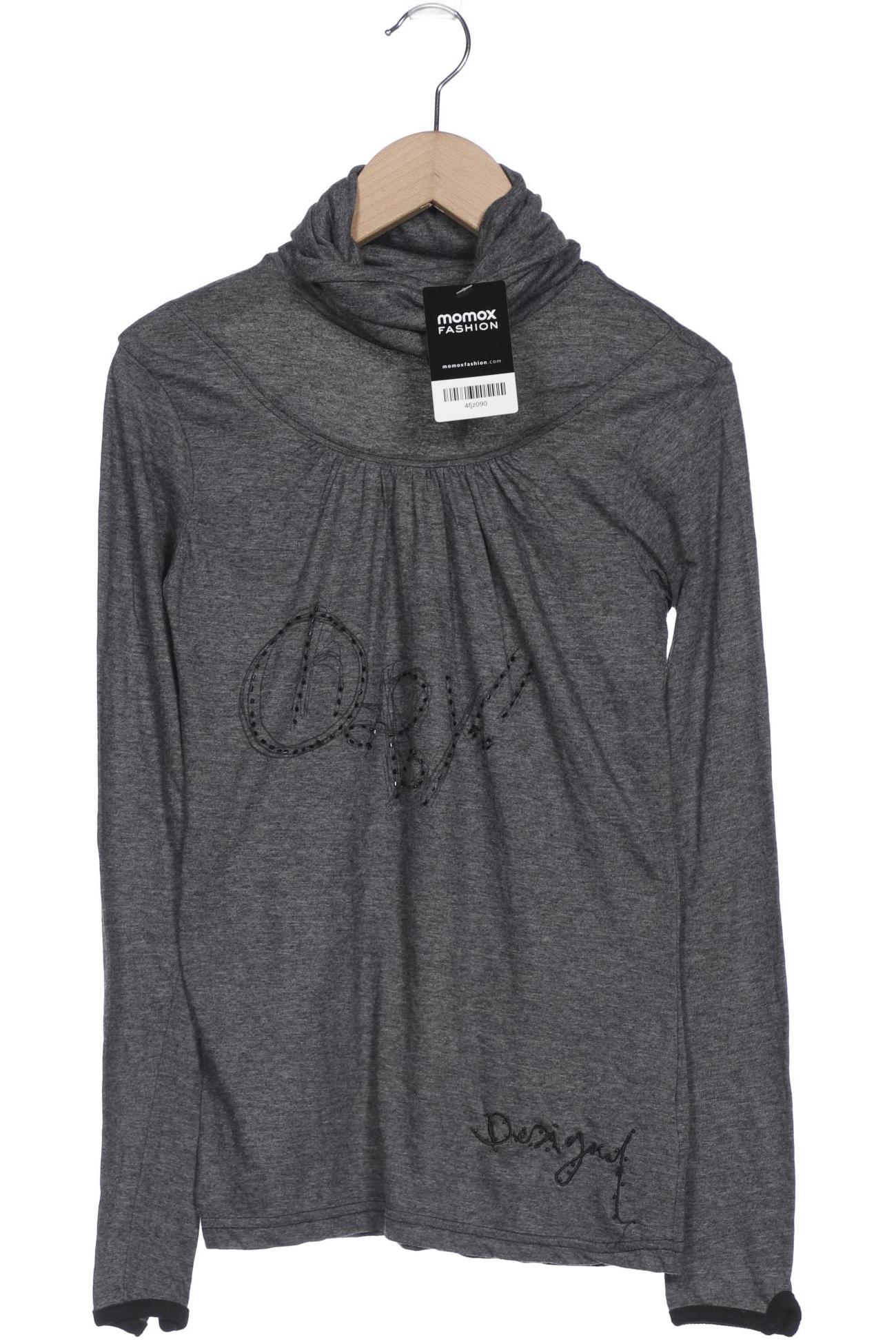 

Desigual Damen Langarmshirt, grau, Gr. 34