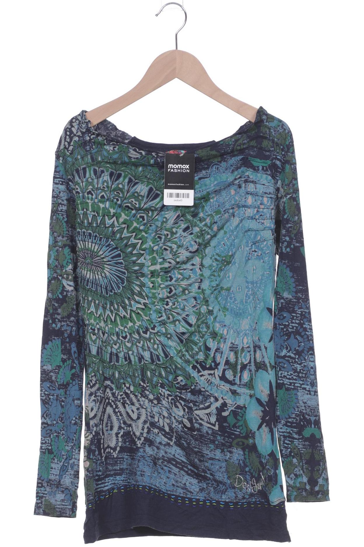 

Desigual Damen Langarmshirt, türkis, Gr. 42