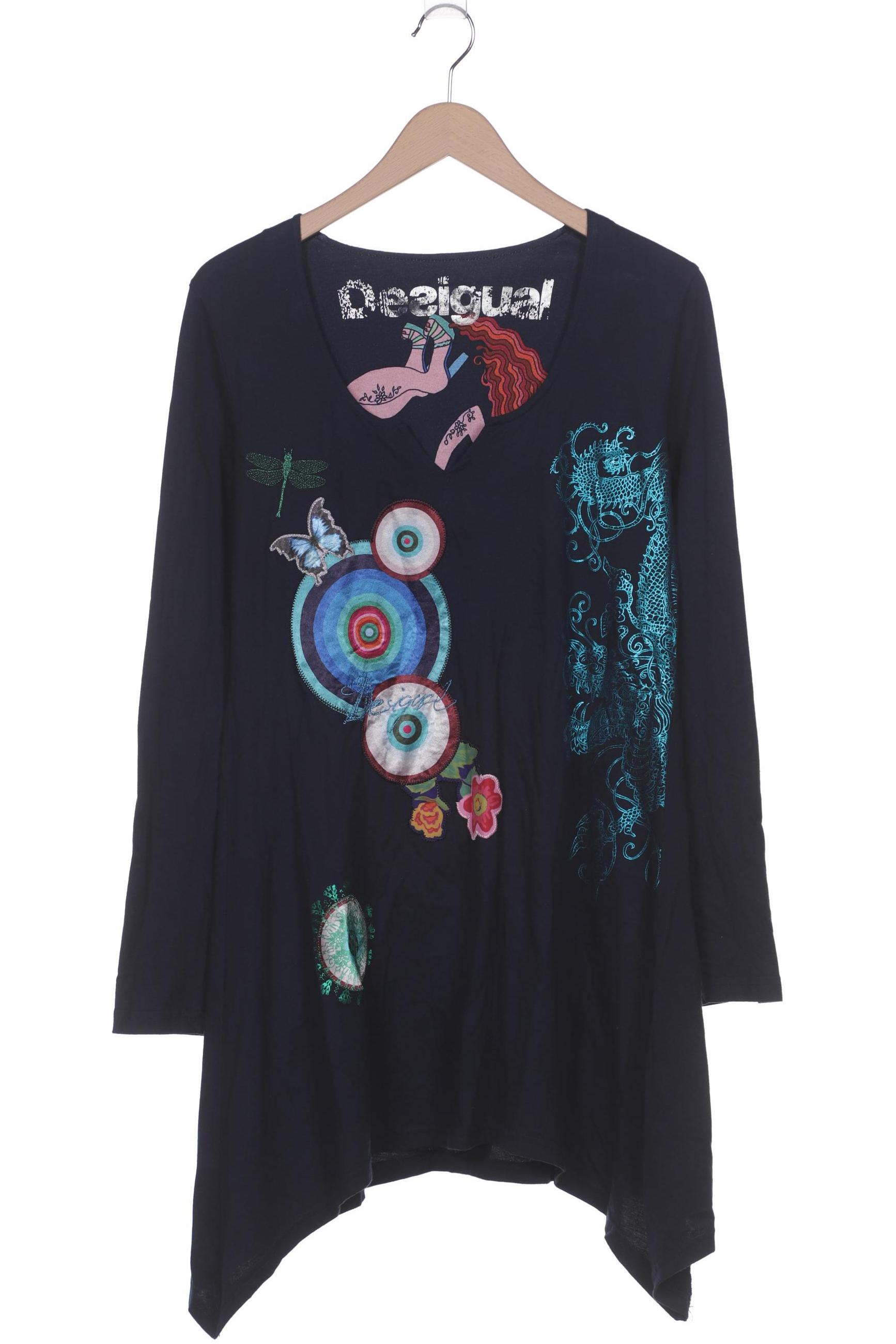 

Desigual Damen Langarmshirt, marineblau, Gr. 44