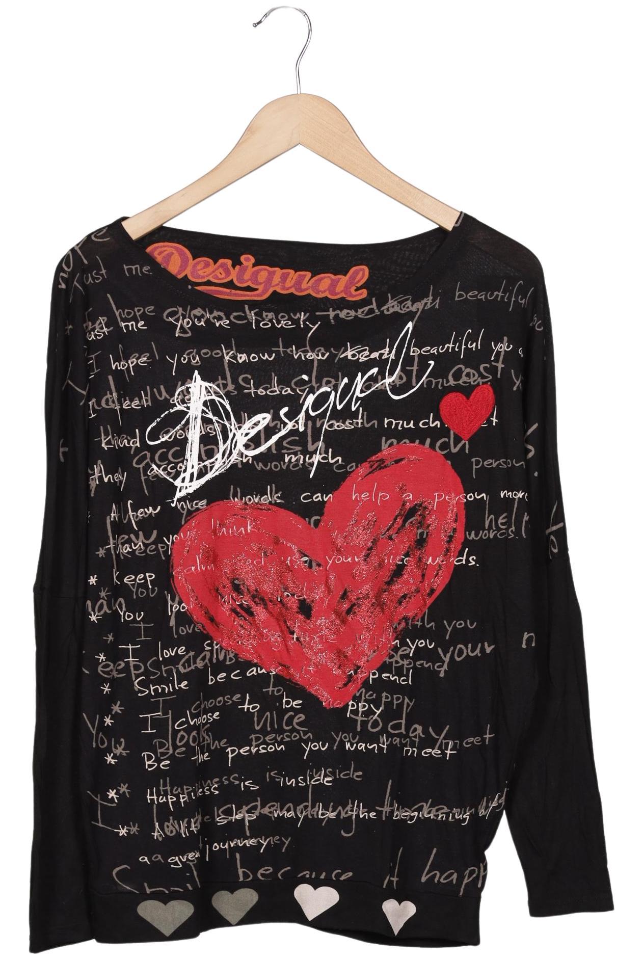 

Desigual Damen Langarmshirt, schwarz, Gr. 38