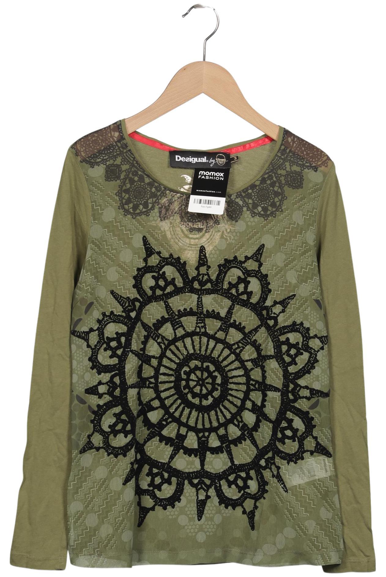 

Desigual Damen Langarmshirt, grün, Gr. 38