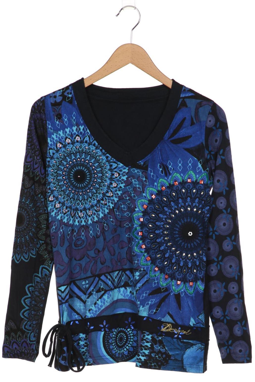 

Desigual Damen Langarmshirt, marineblau, Gr. 42