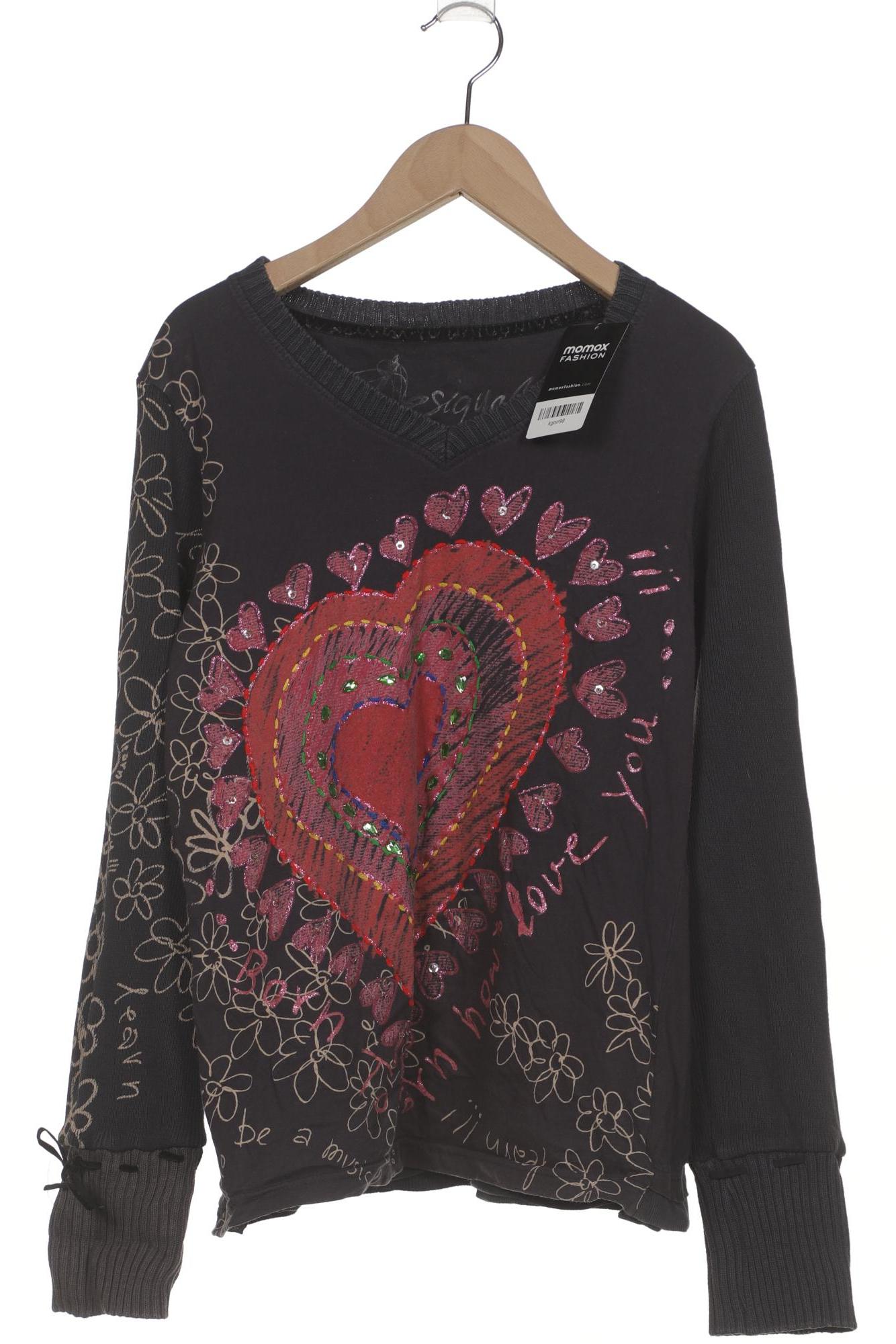 

Desigual Damen Langarmshirt, grau, Gr. 44